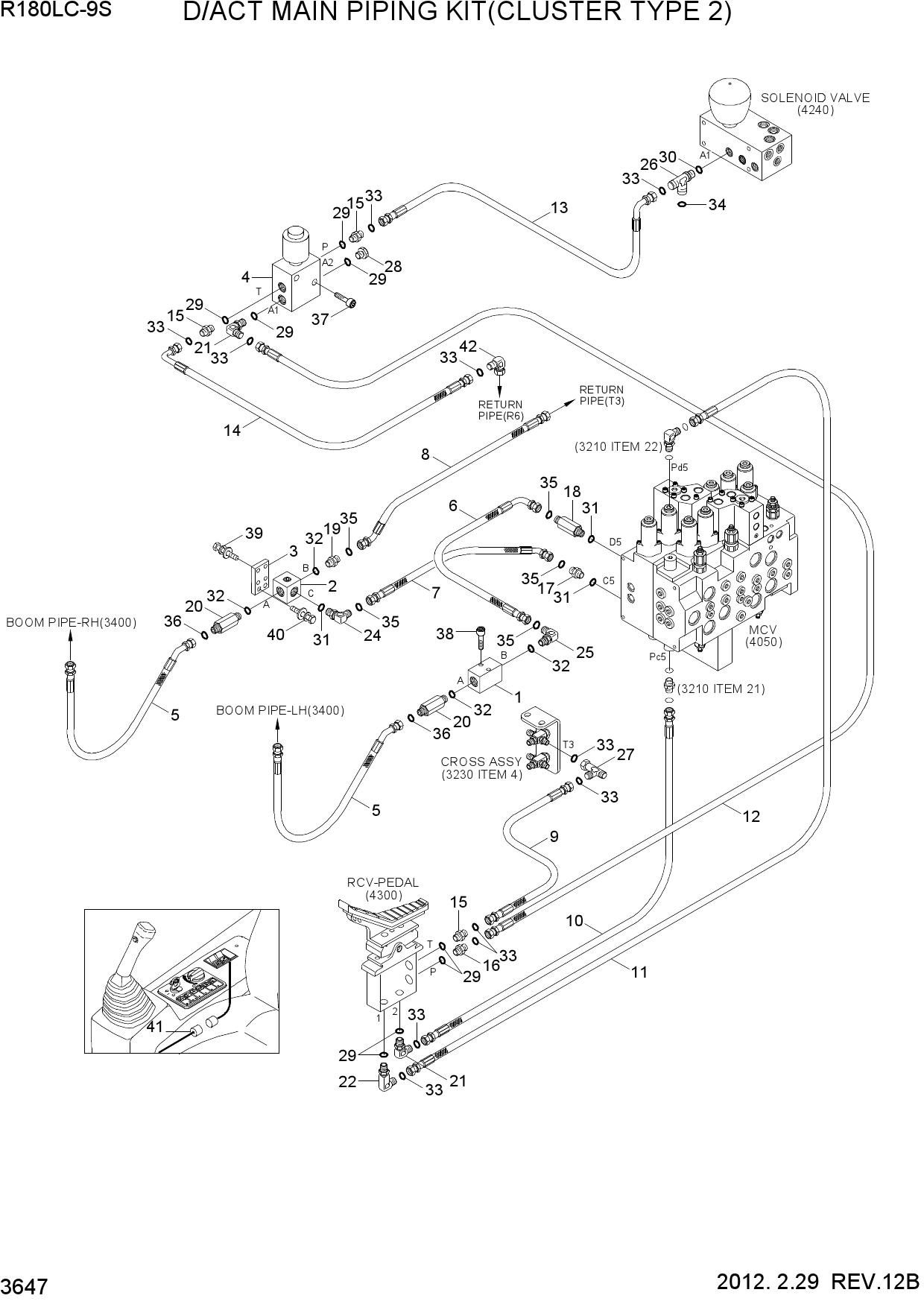 D/ACT MAIN PIPING KIT(CLUSTER TYPE 2)