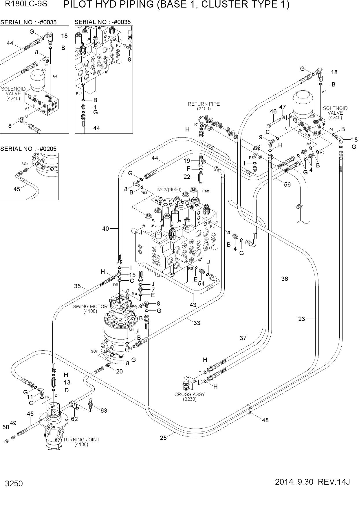 PILOT HYD PIPING(BASE 1, CLUSTER TYPE 1)