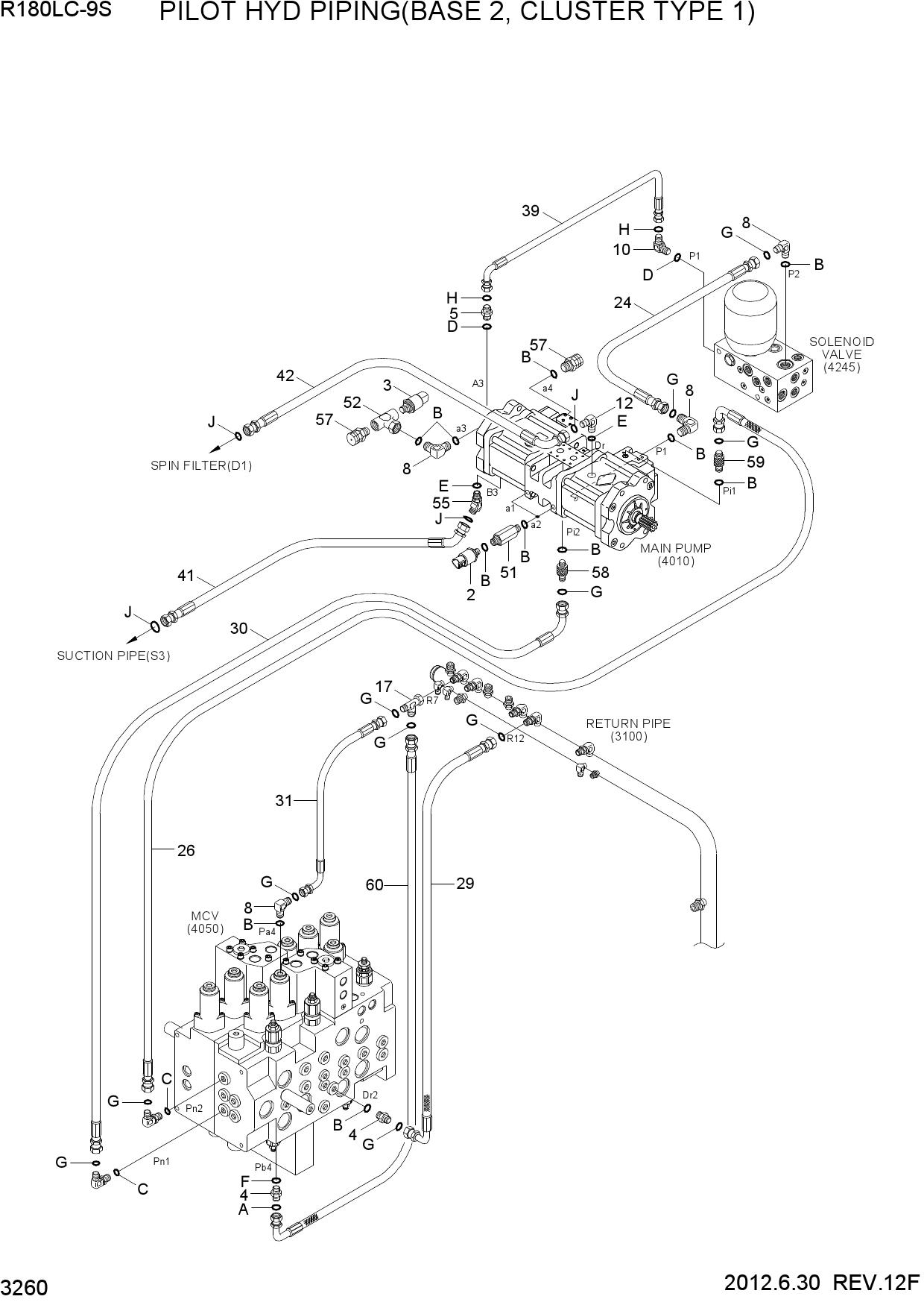 PILOT HYD PIPING(BASE 2, CLUSTER TYPE 1)