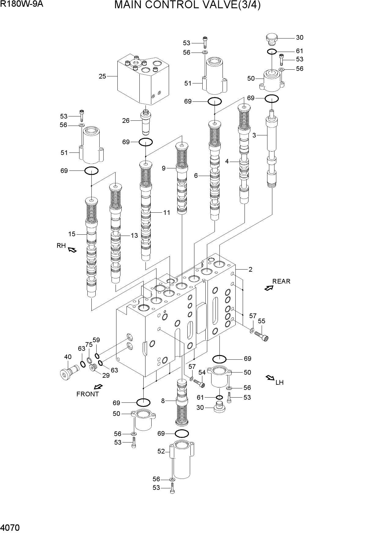 MAIN CONTROL VALVE(3/4)