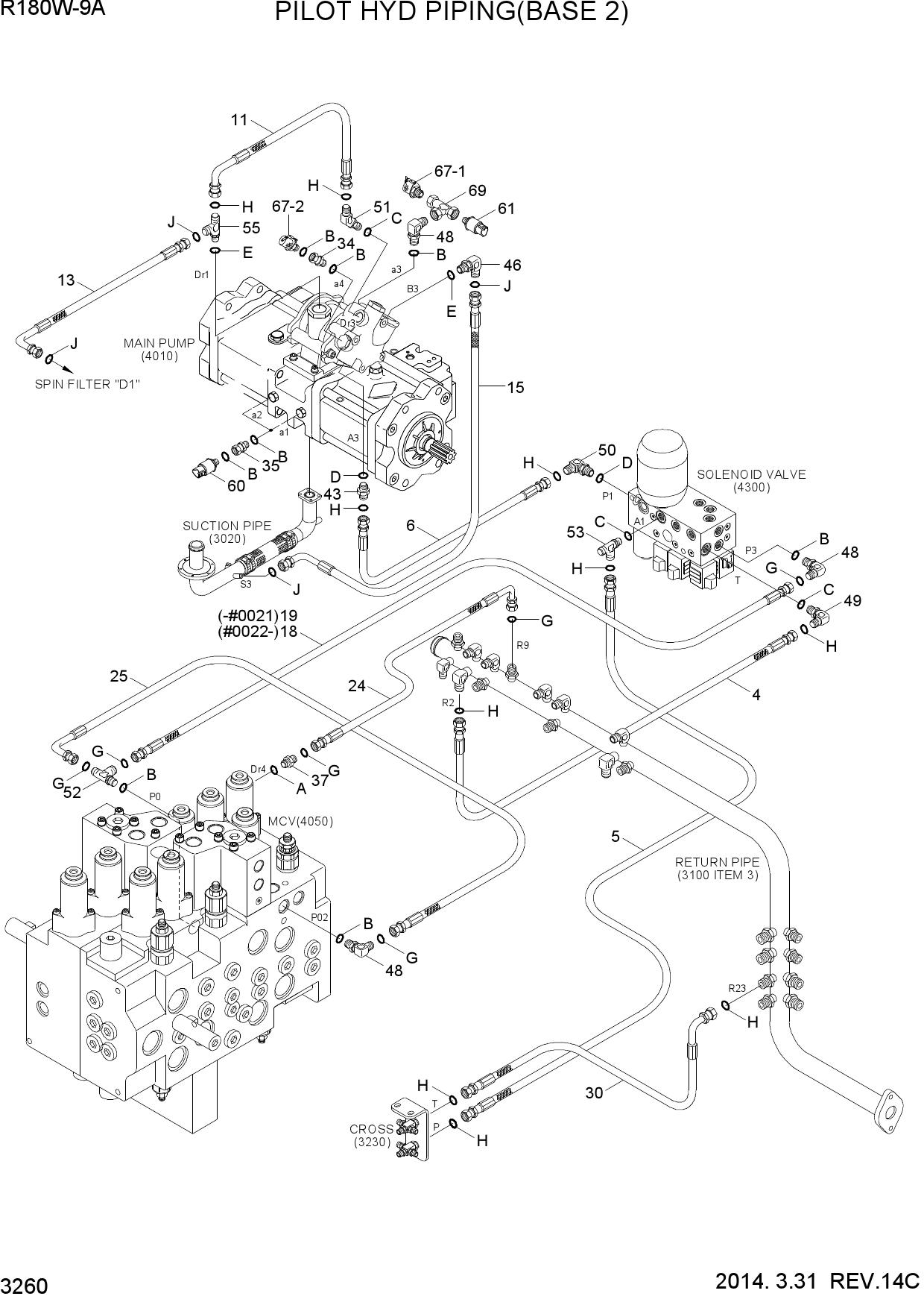PILOT HYD PIPING(BASE 2)