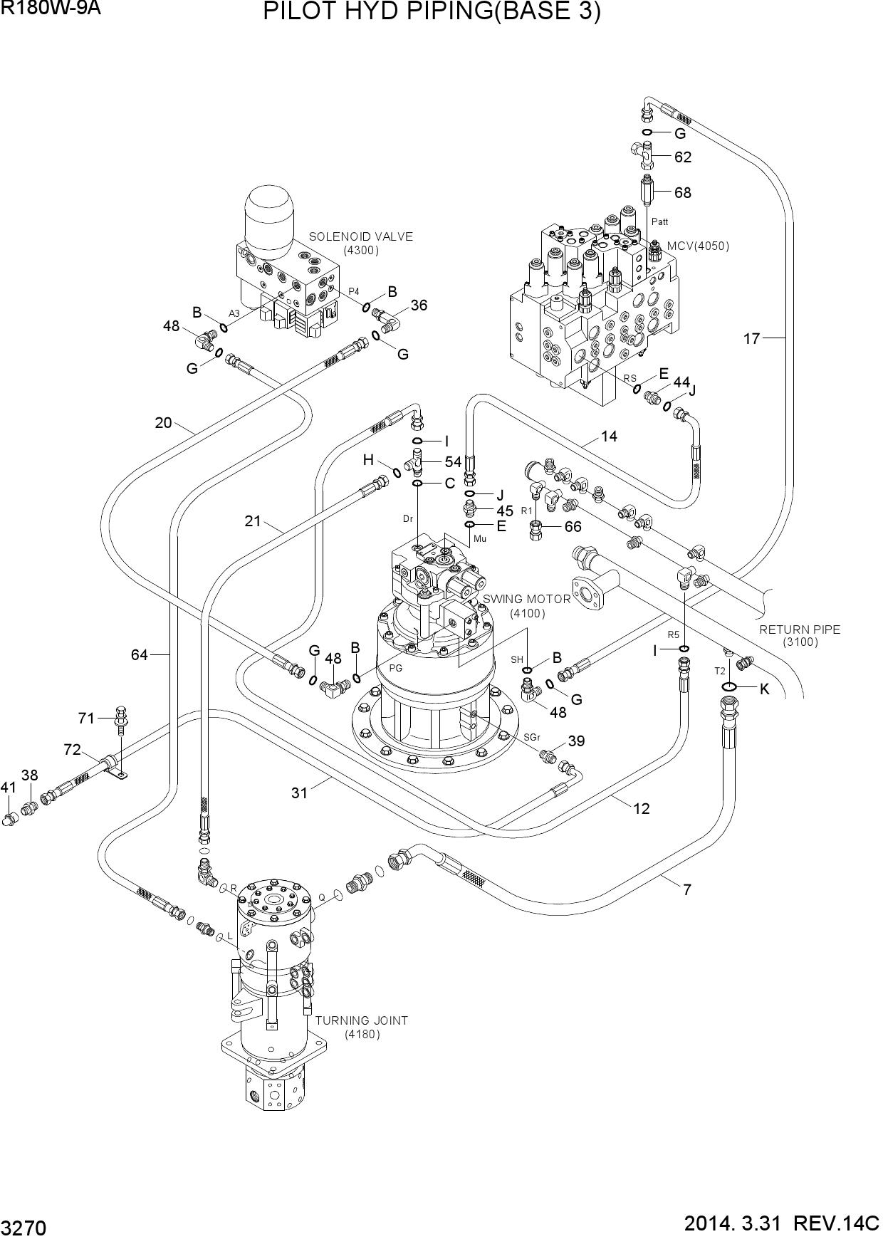 PILOT HYD PIPING(BASE 3)
