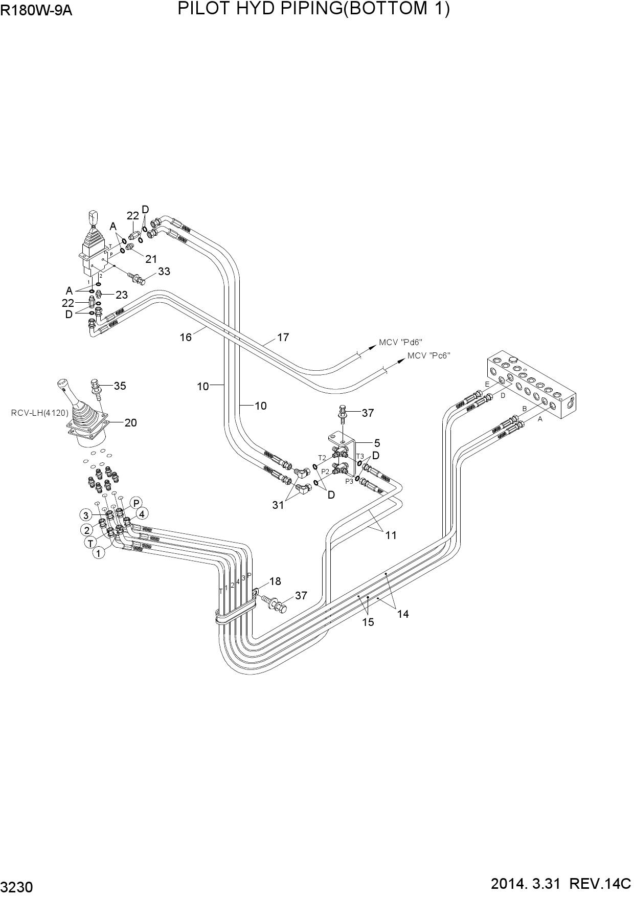 PILOT HYD PIPING(BOTTOM 1)