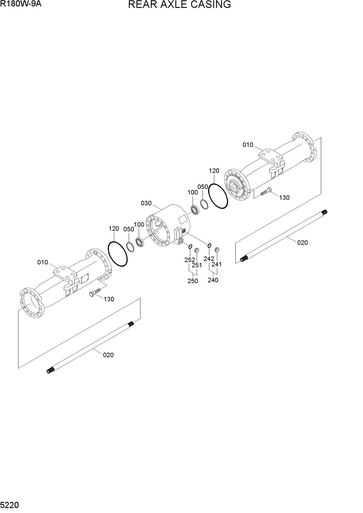 REAR AXLE CASING