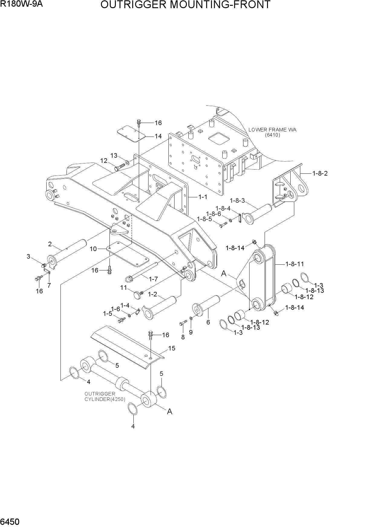 OUTRIGGER MOUNTING-FRONT