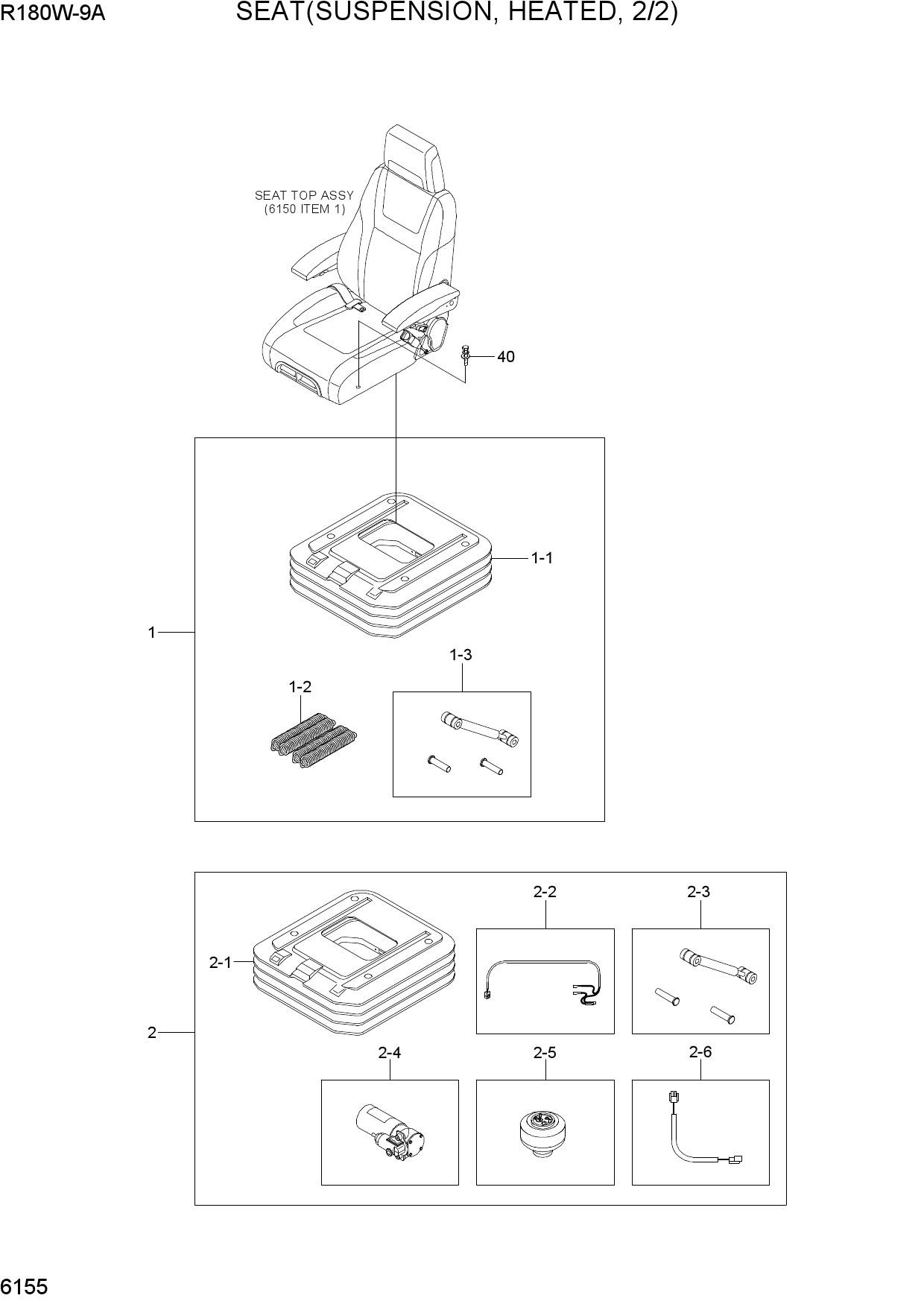 SEAT(SUSPENSION, HEATED, 2/2)