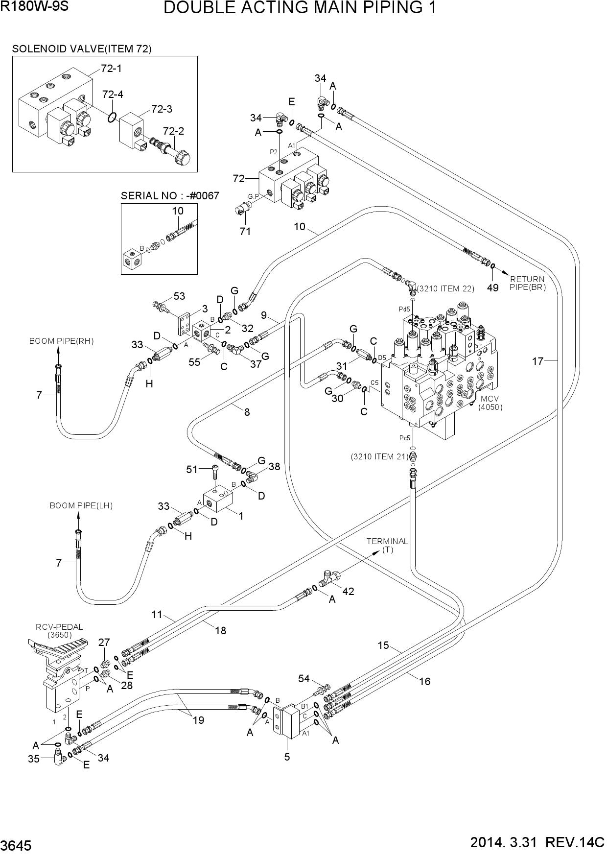 D/ACT MAIN PIPING KIT 1(CLUSTER TYPE 1)