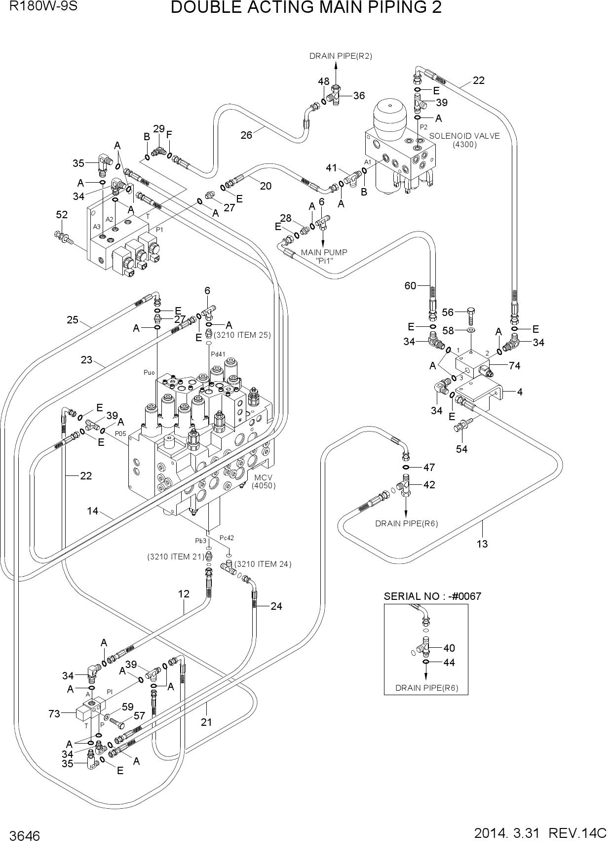 D/ACT MAIN PIPING KIT 2(CLUSTER TYPE 1)