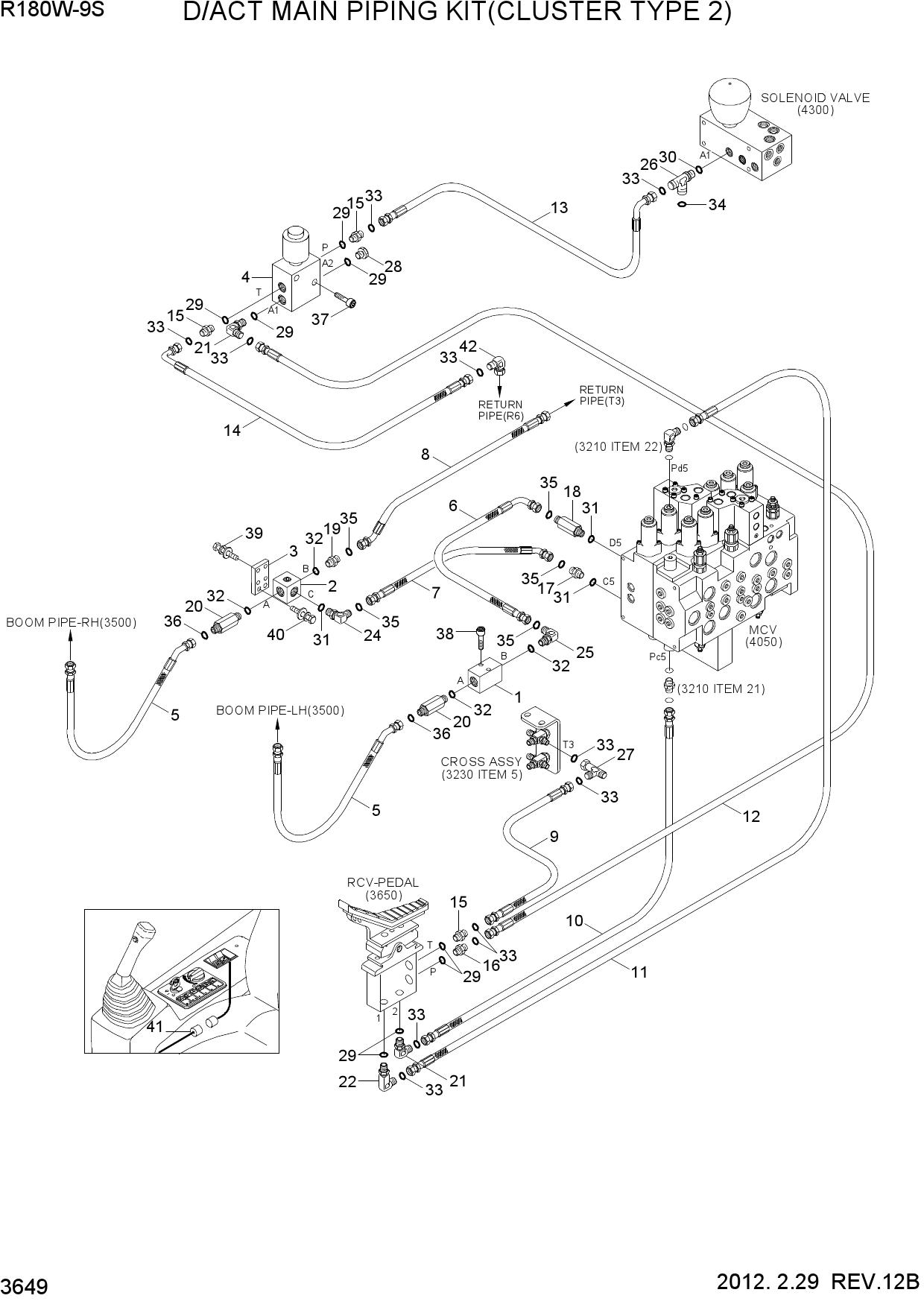 D/ACT MAIN PIPING KIT(CLUSTER TYPE 2)