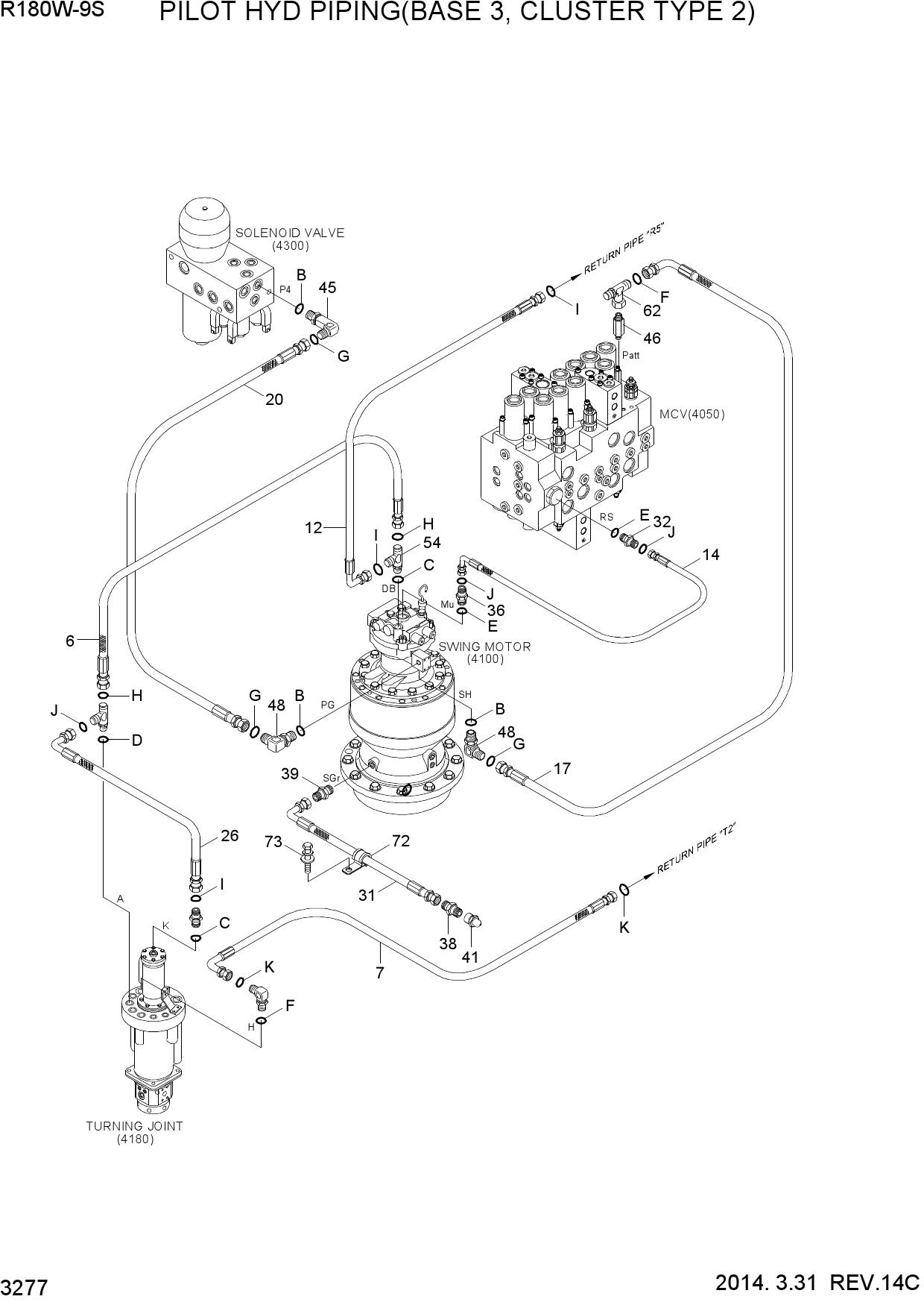 PILOT HYD PIPING(BASE 3, CLUSTER TYPE 2)