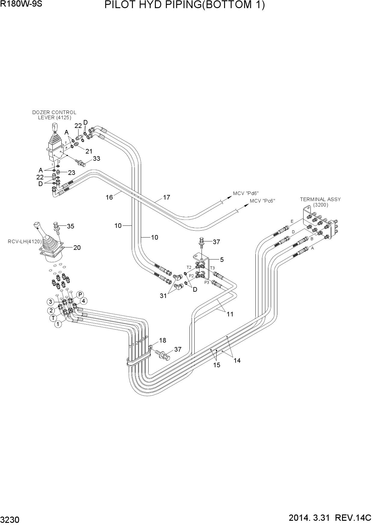PILOT HYD PIPING(BOTTOM 1)