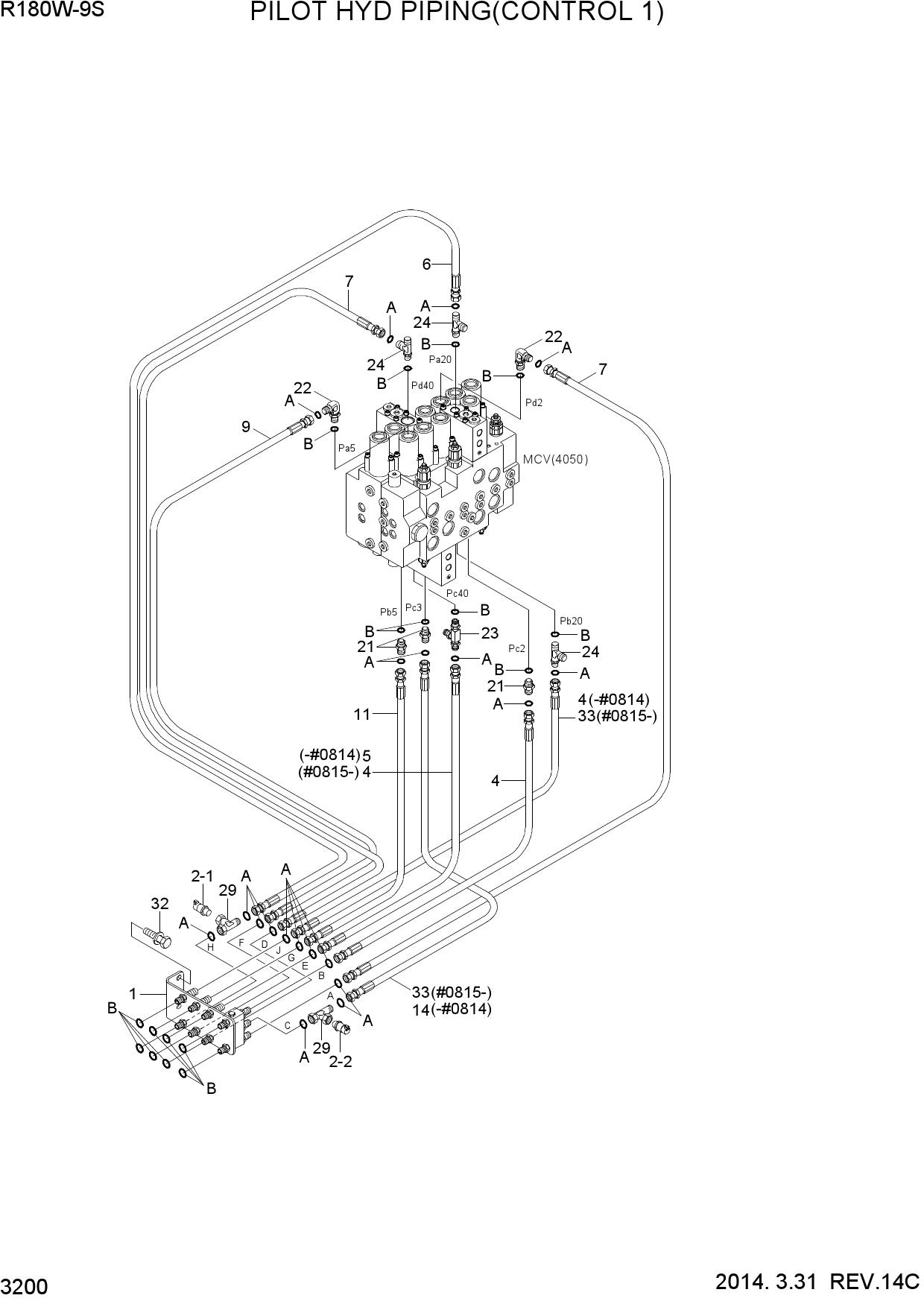 PILOT HYD PIPING(CONTROL 1)