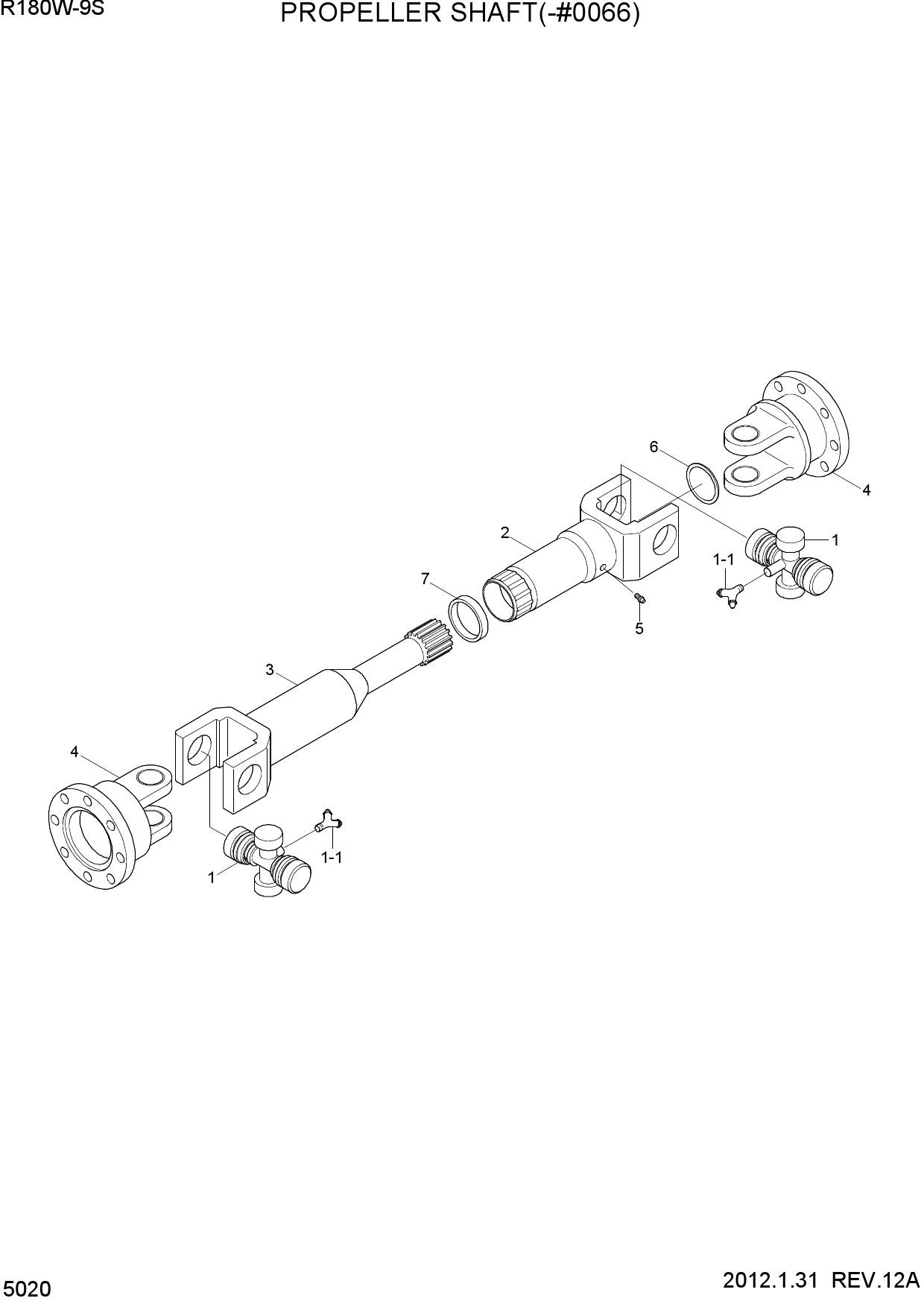PROPELLER SHAFT(-#0066)