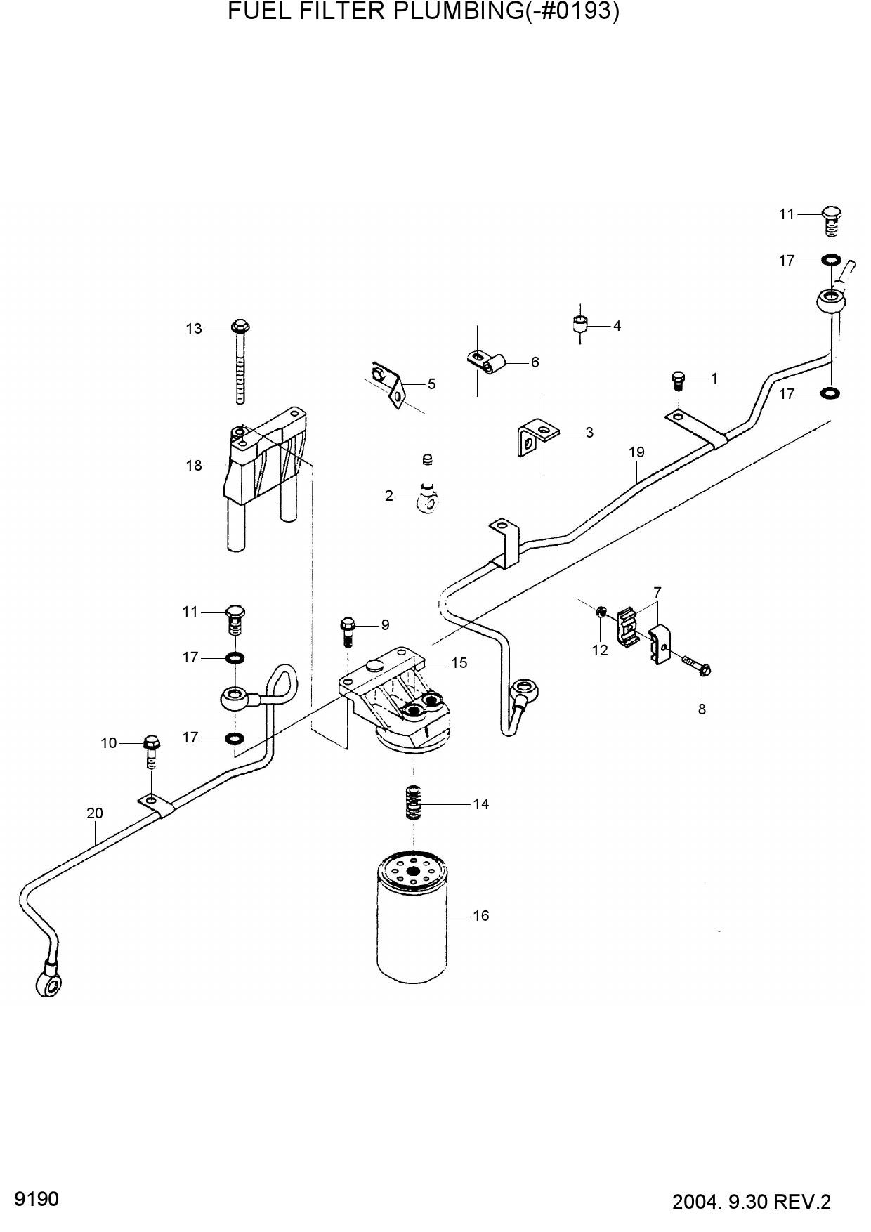 FUEL FILTER PLUMBING(-#0193)