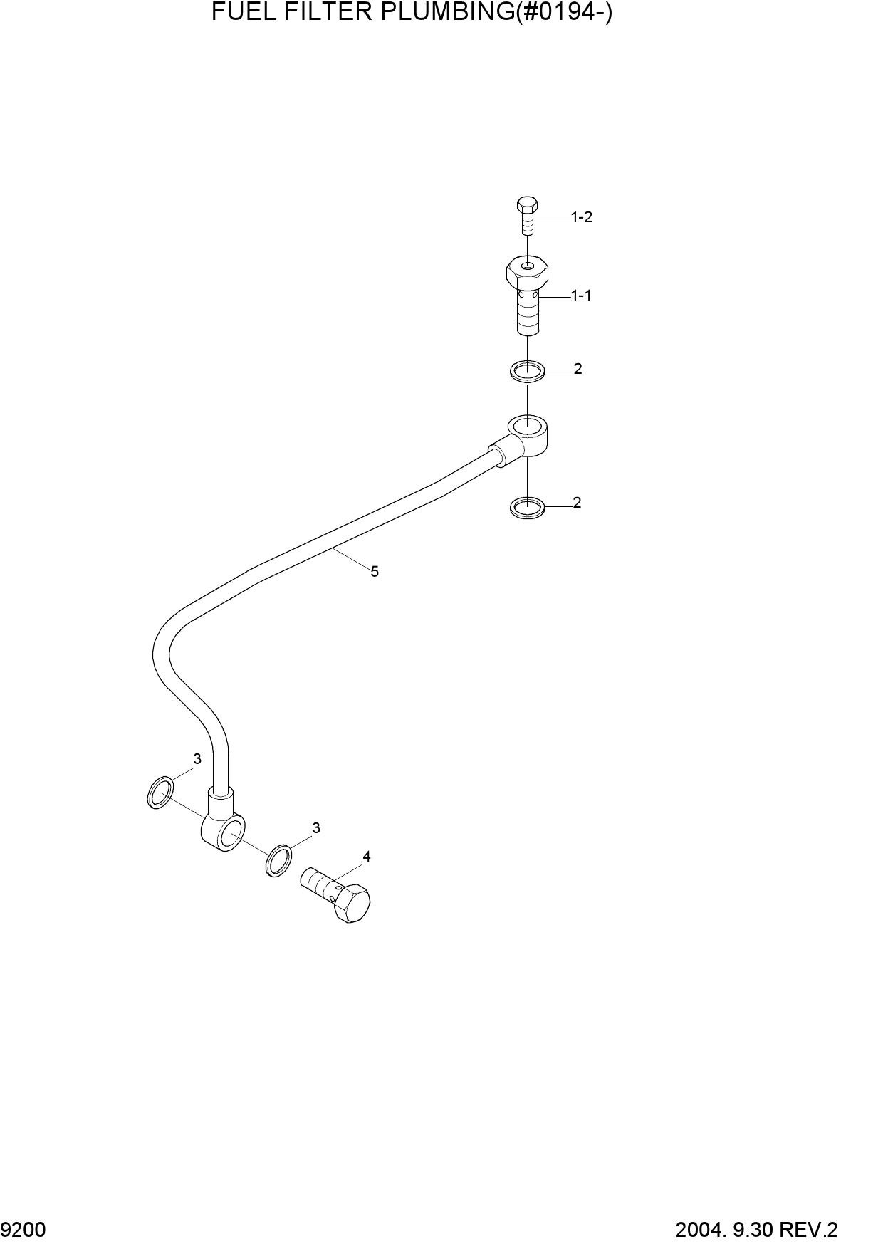FUEL FILTER PLUMBING(#0194-)