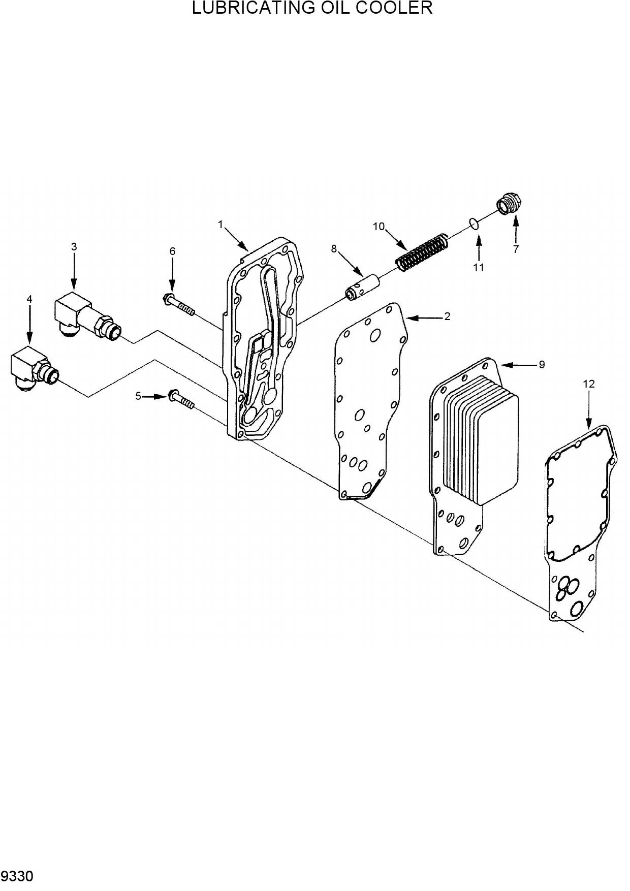 LUBRICATING OIL COOLER