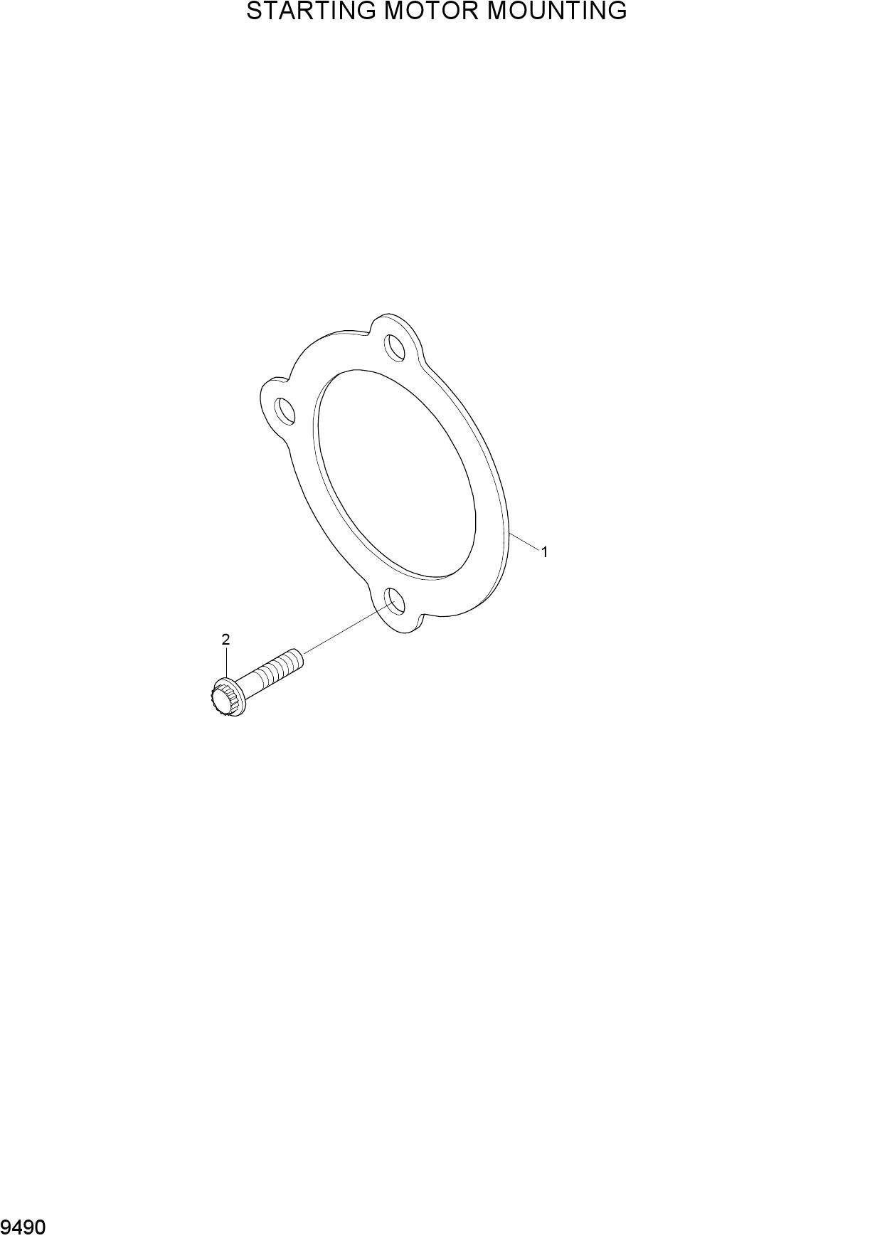 STARTING MOTOR MOUNTING