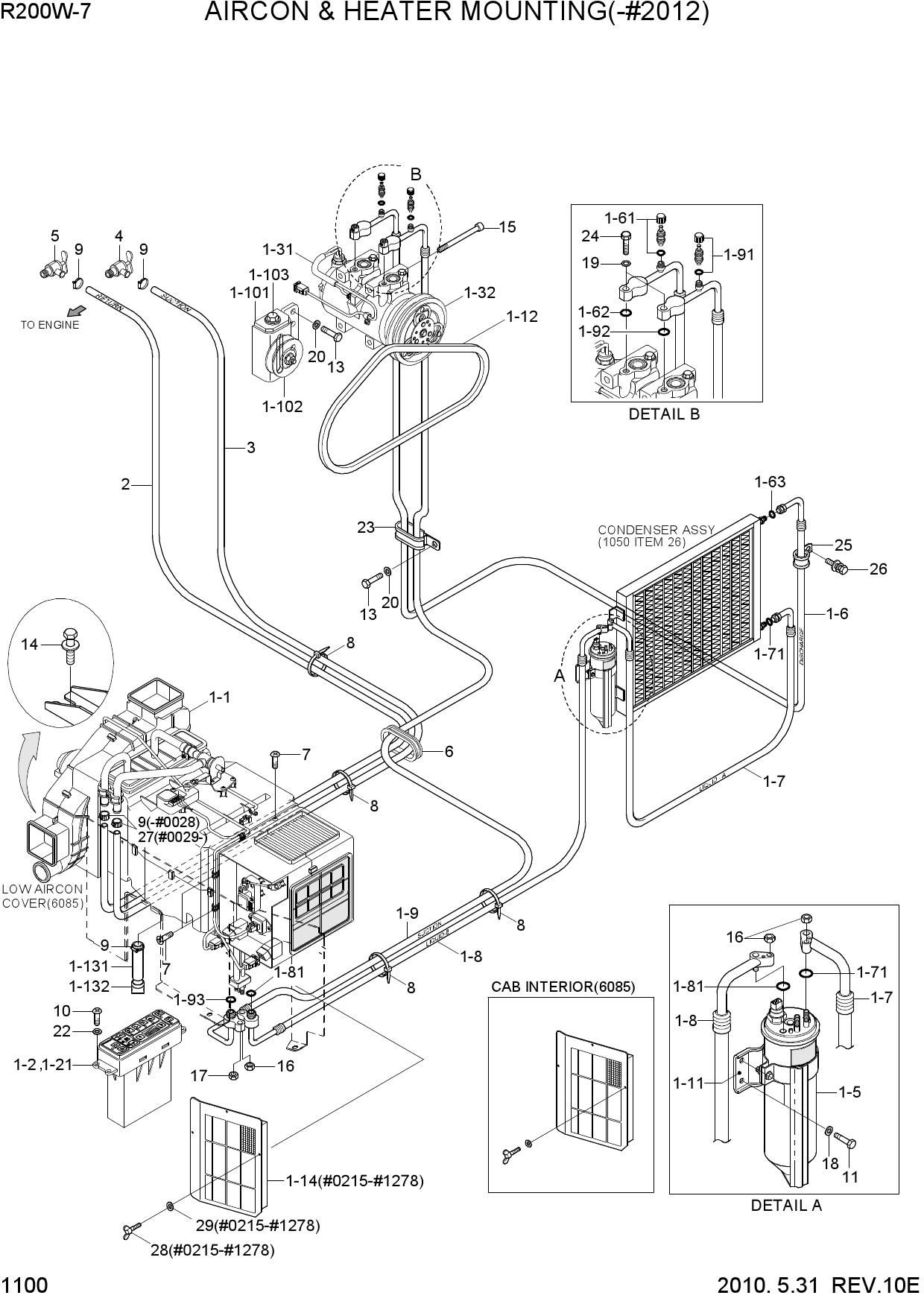 AIRCON & HEATER MOUNTING(-#2012)