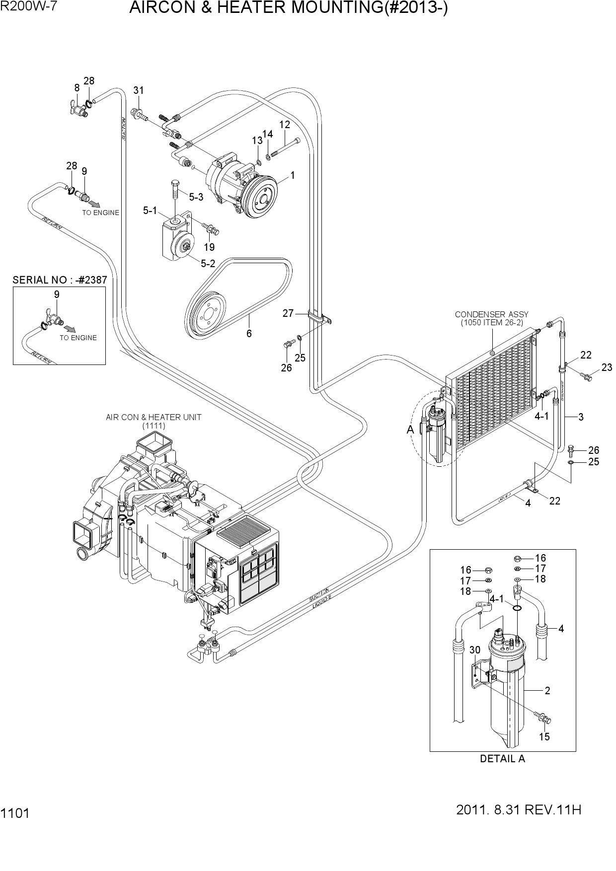 AIRCON & HEATER MOUNTING(#2013-)