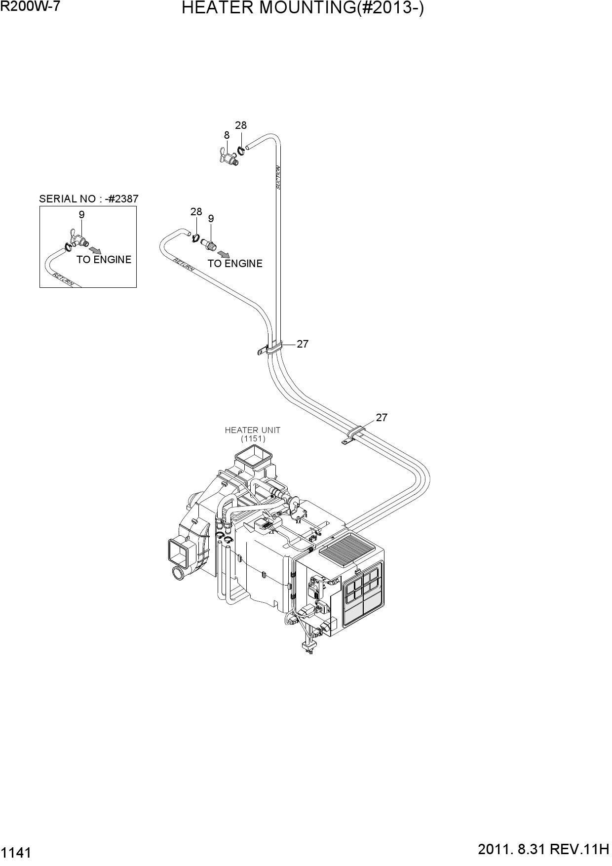 HEATER MOUNTING(#2013-)