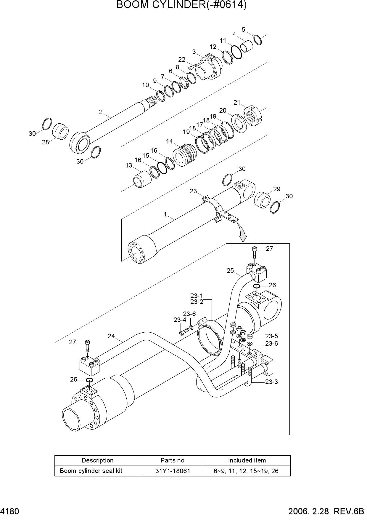 BOOM CYLINDER(-#0614)