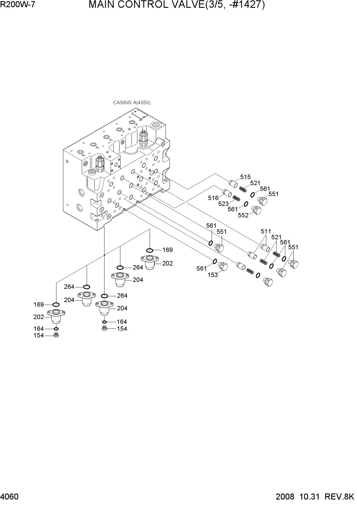 MAIN CONTROL VALVE(3/5, -#1427)