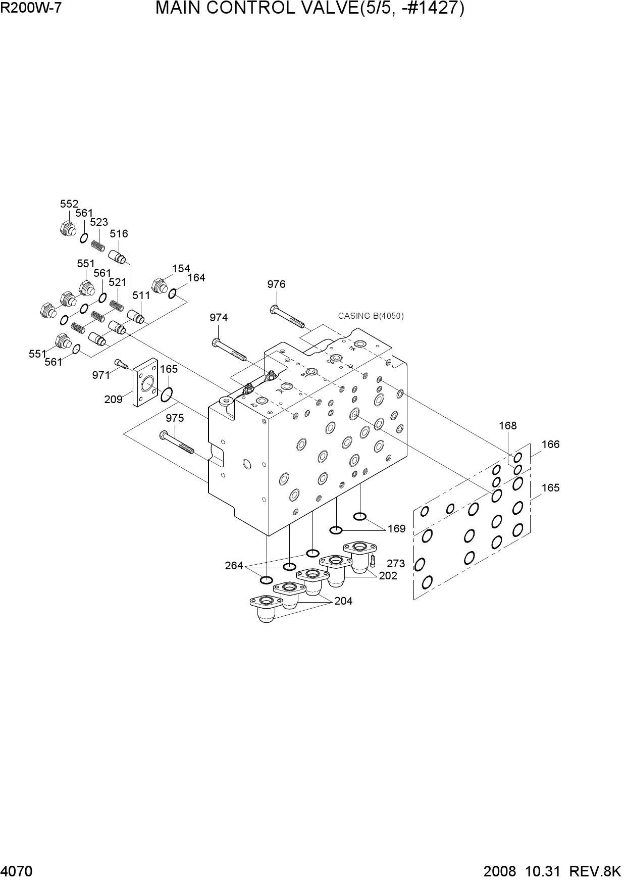 MAIN CONTROL VALVE(5/5, -#1427)