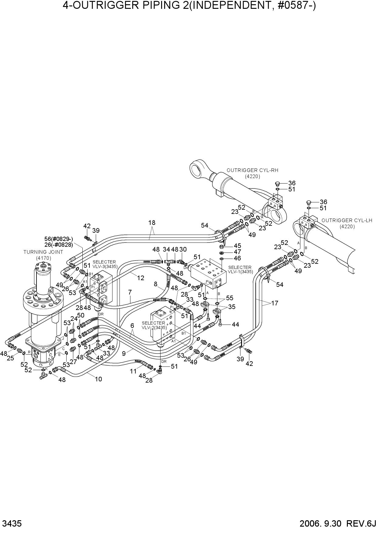 4-OUTRIGGER PIPING 2(INDEPENDENT,#0587-)