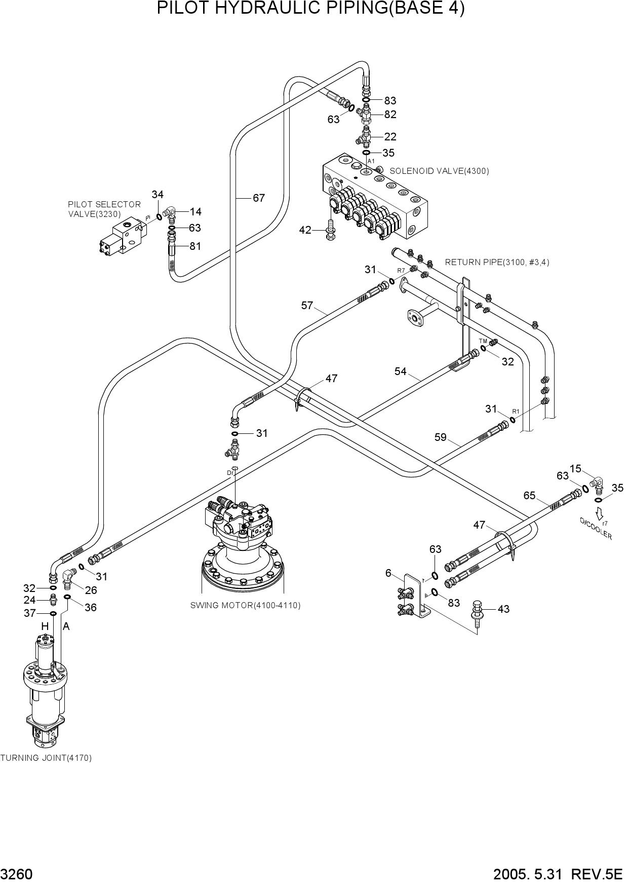 PILOT HYD PIPING(BASE 4)