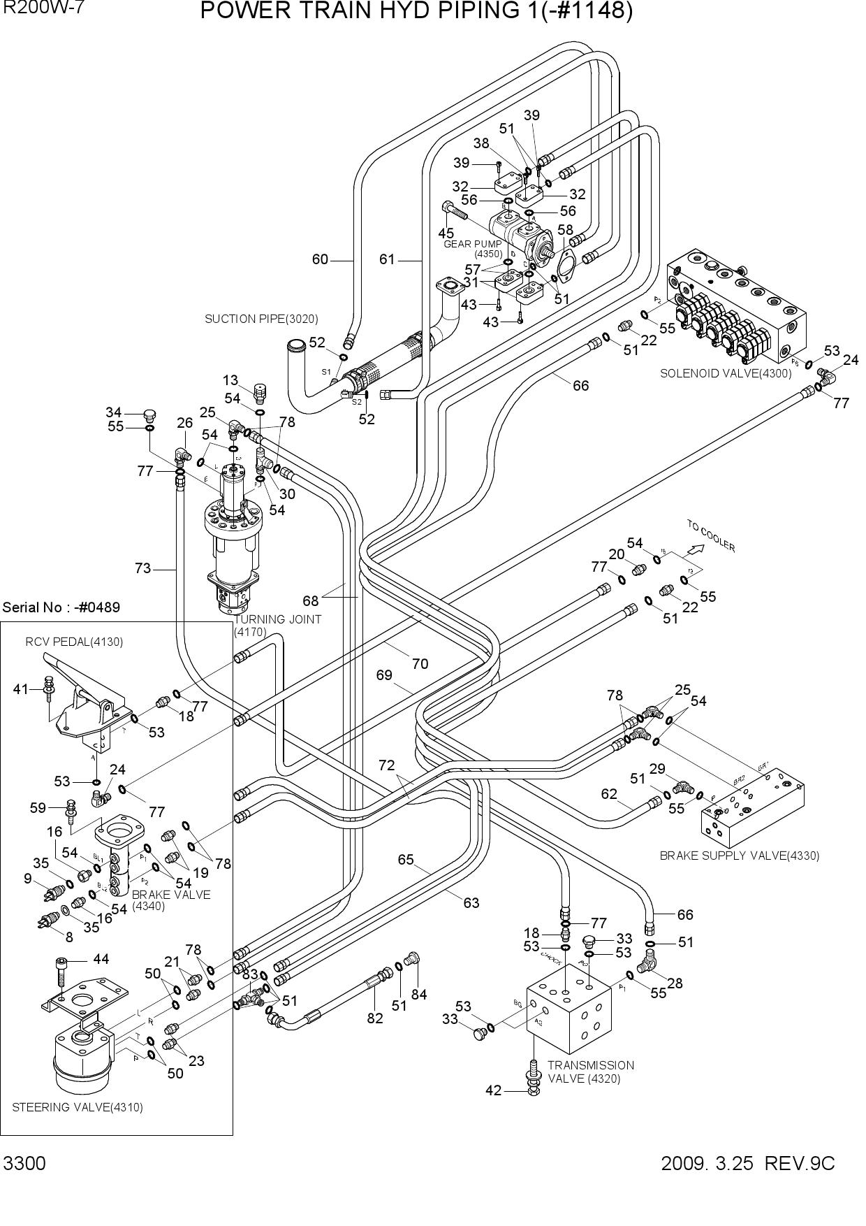 POWER TRAIN HYD PIPING 1(-#1148)