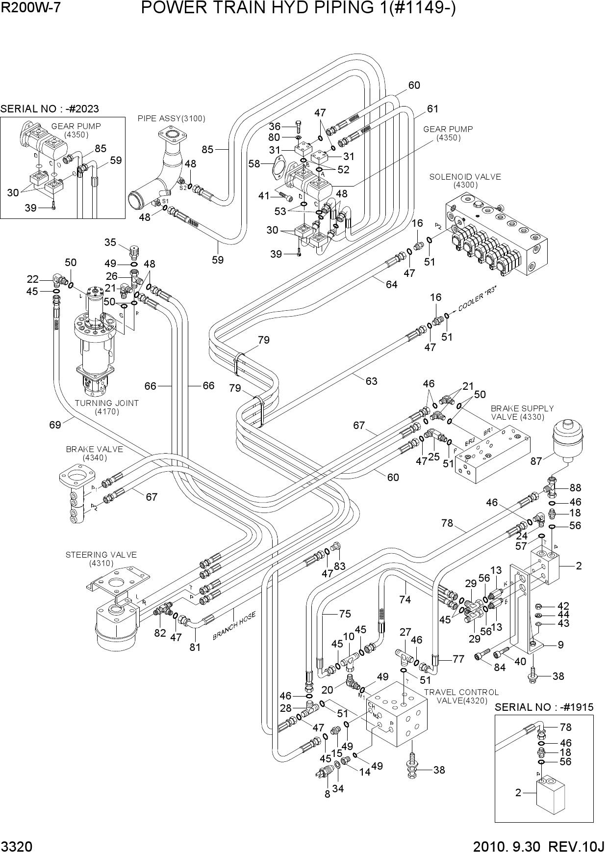 POWER TRAIN HYD PIPING 1(#1149-)