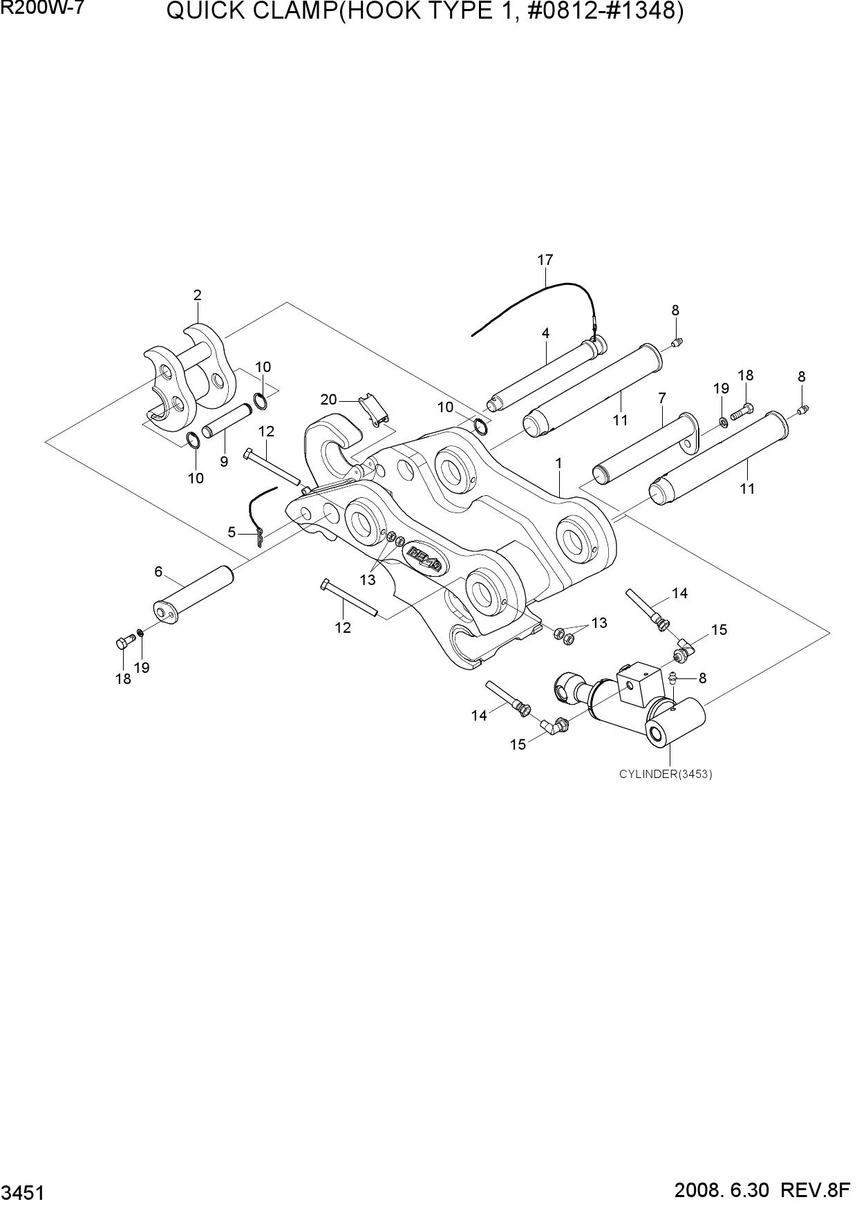 QUICK CLAMP(HOOK TYPE 1, #0812-#1348)