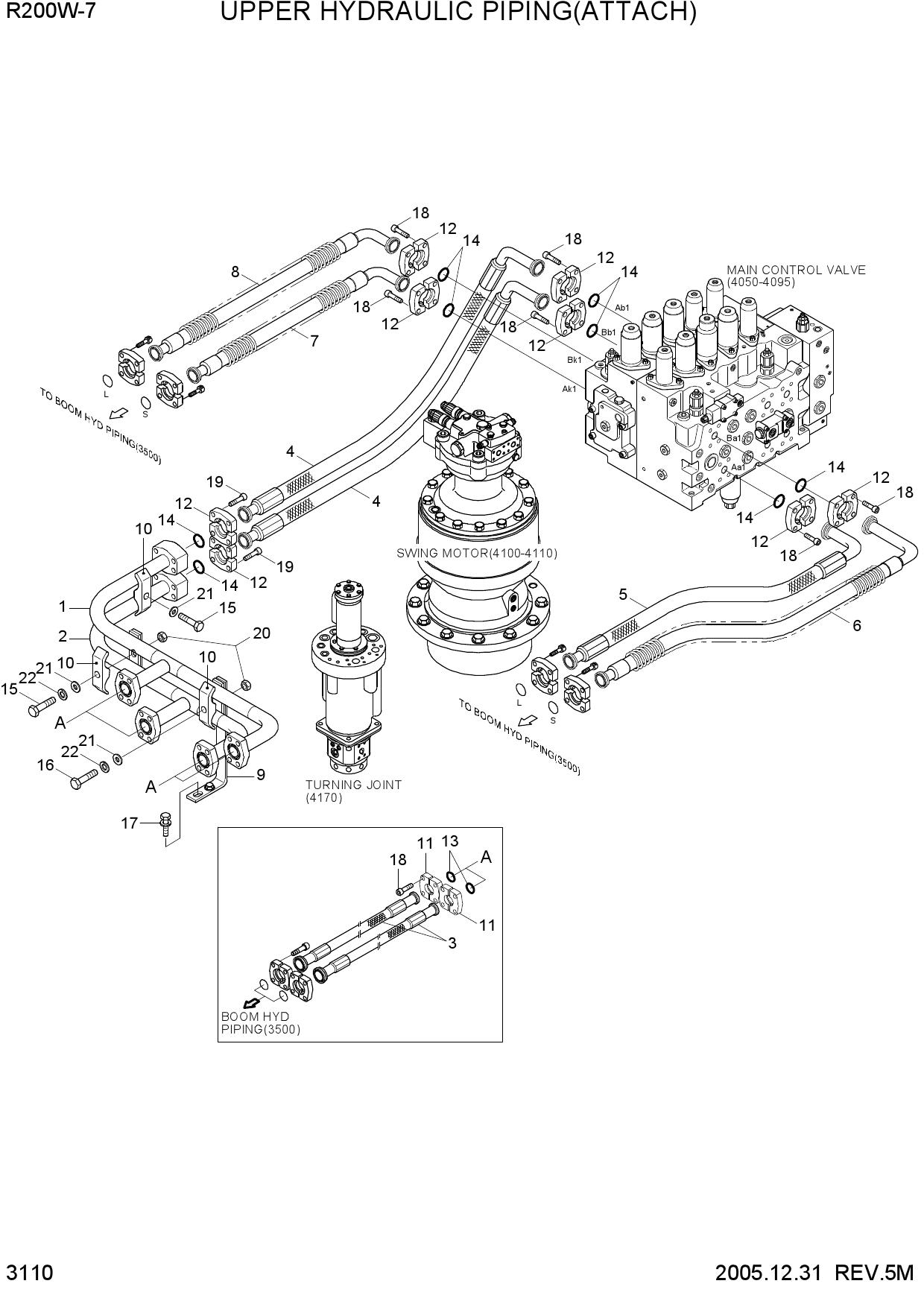 UPPER HYD PIPING(ATTACH)