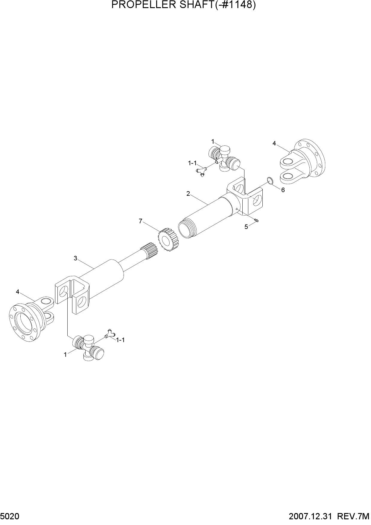PROPELLER SHAFT(-#1148)