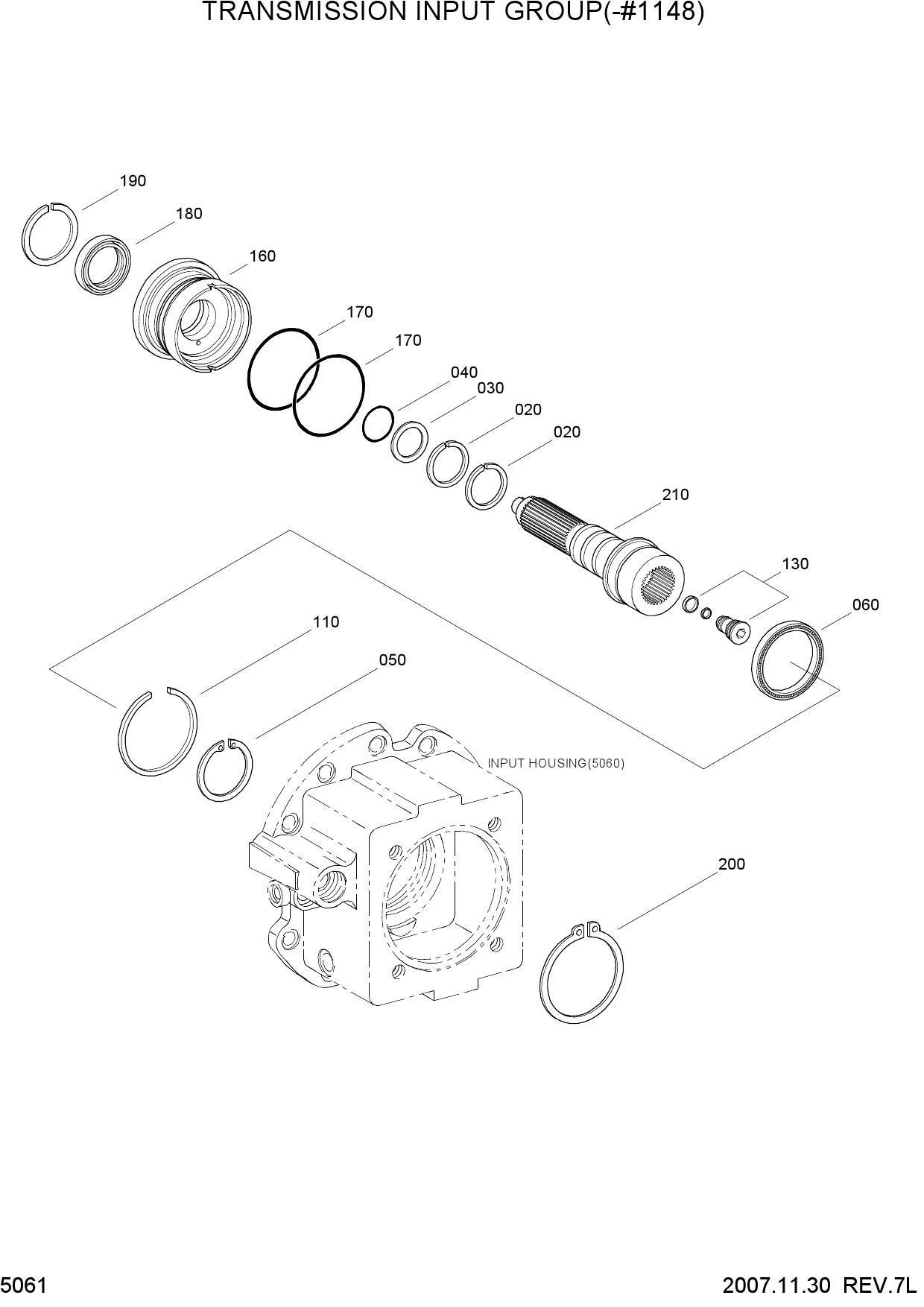 TRANSMISSION INPUT GROUP(-#1148)