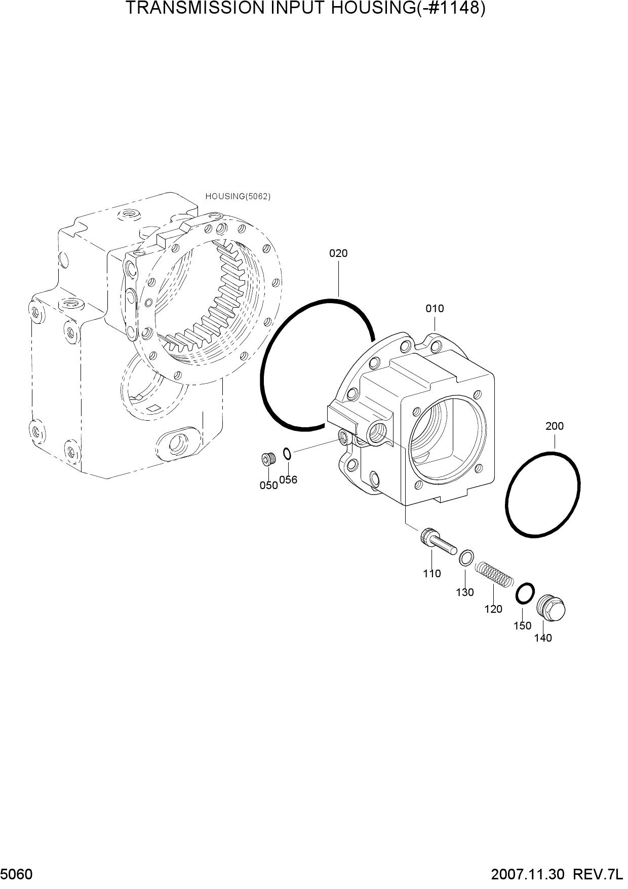 TRANSMISSION INPUT HOUSING(-#1148)
