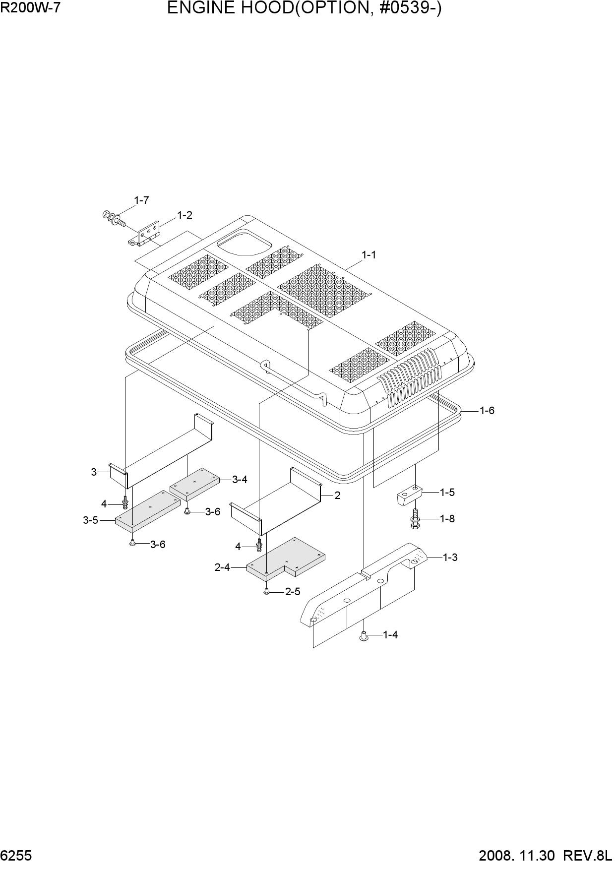 ENGINE HOOD(OPTION, #0539-)