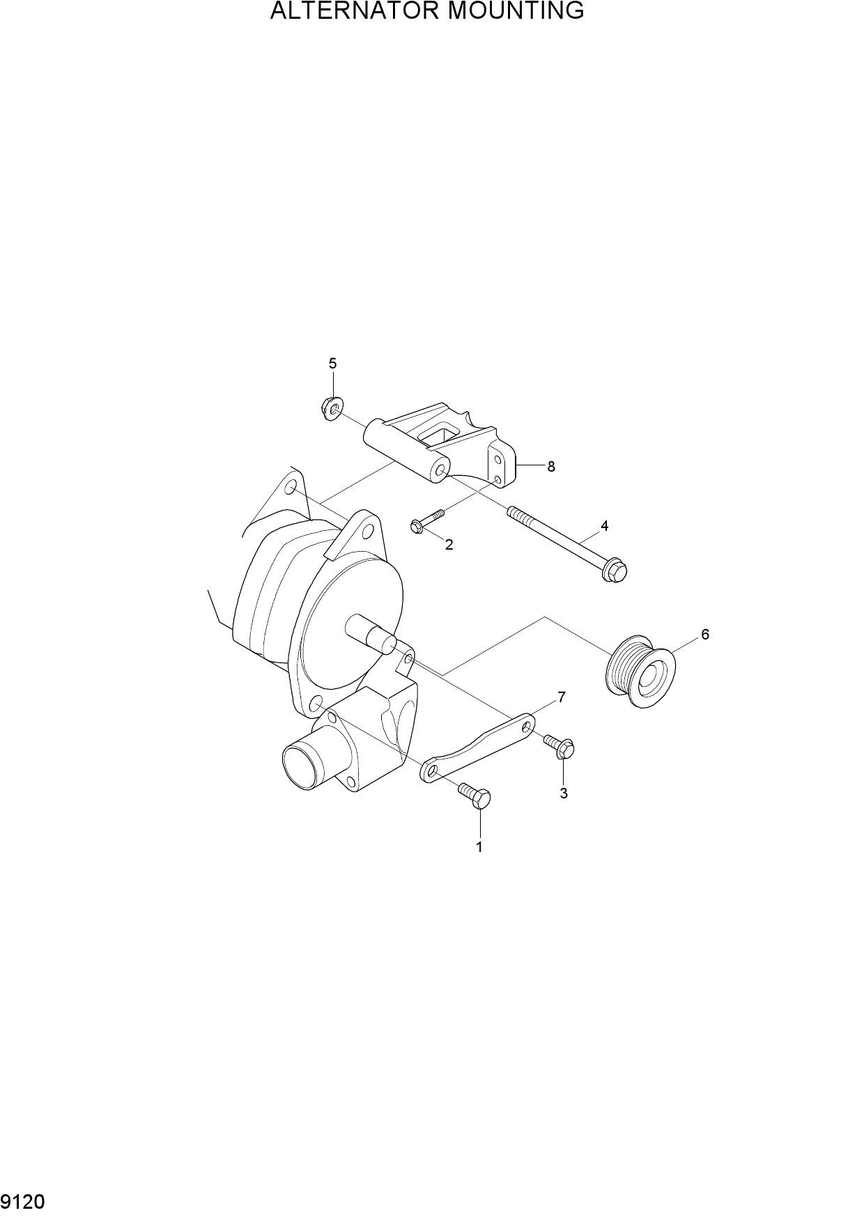 ALTERNATOR MOUNTNG