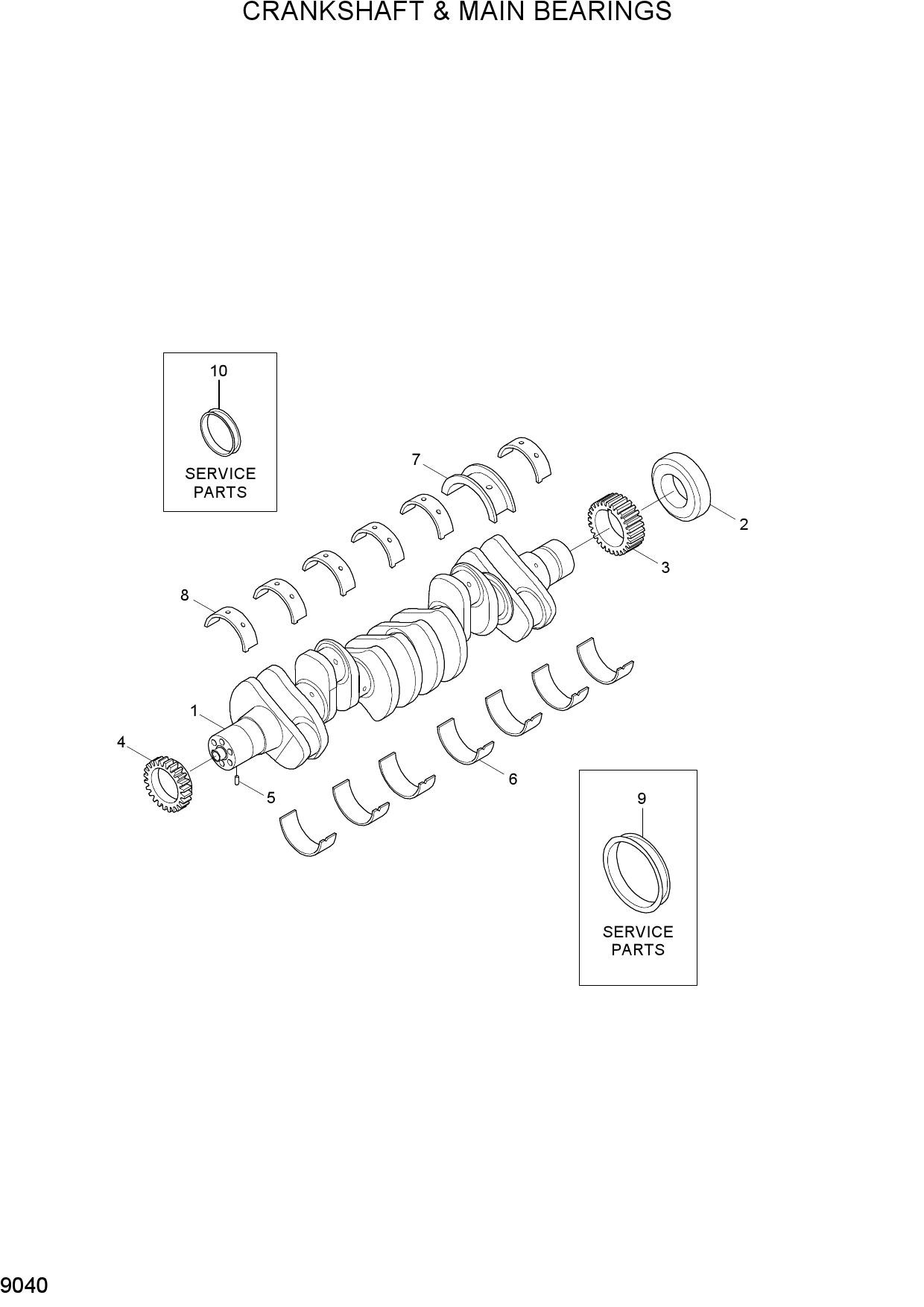 CRANKSHAFT & MAIN BEARINGS