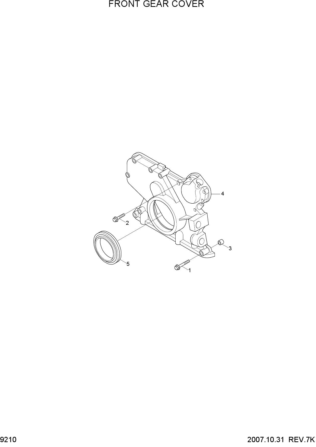 FRONT GEAR COVER