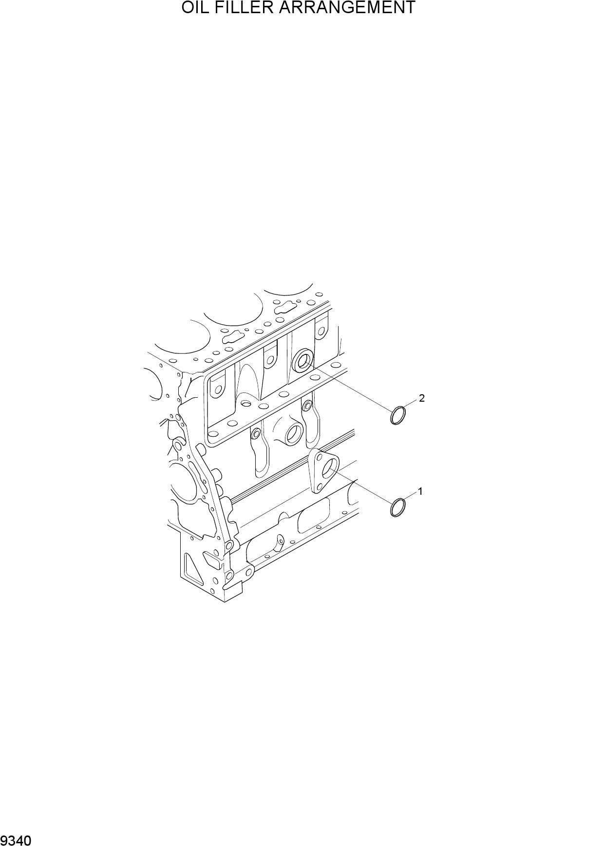 OIL FILLER ARRANGEMENT