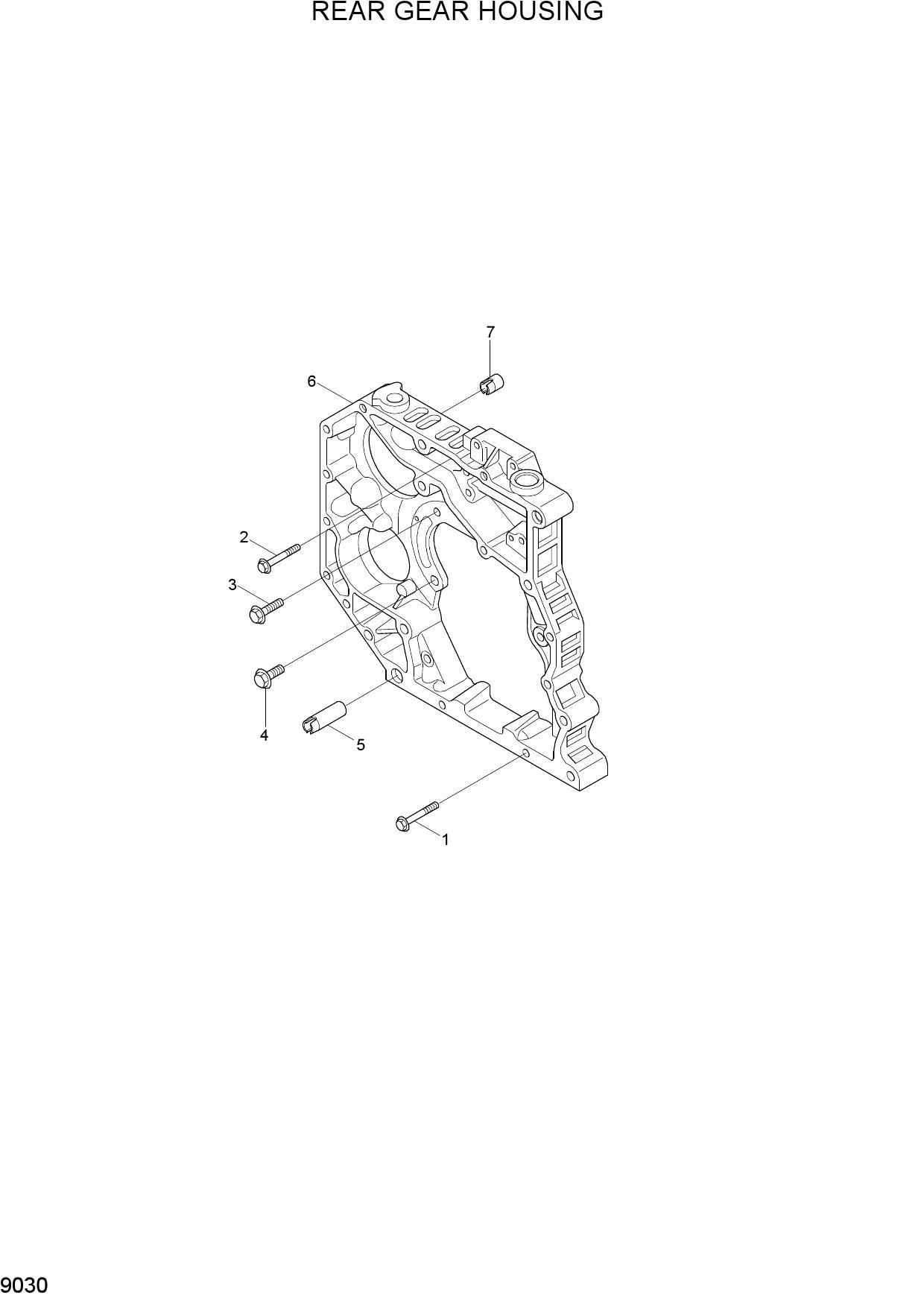 REAR GEAR HOUSING