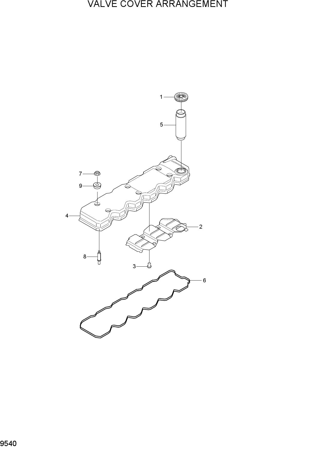 VALVE COVER ARRANGEMENT