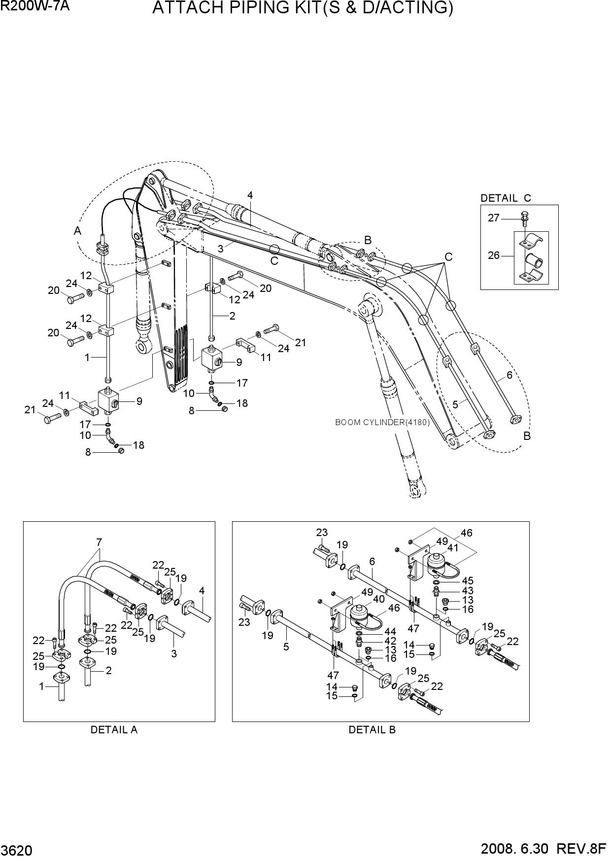 ATTACH PIPING KIT(S & D/ACTING)