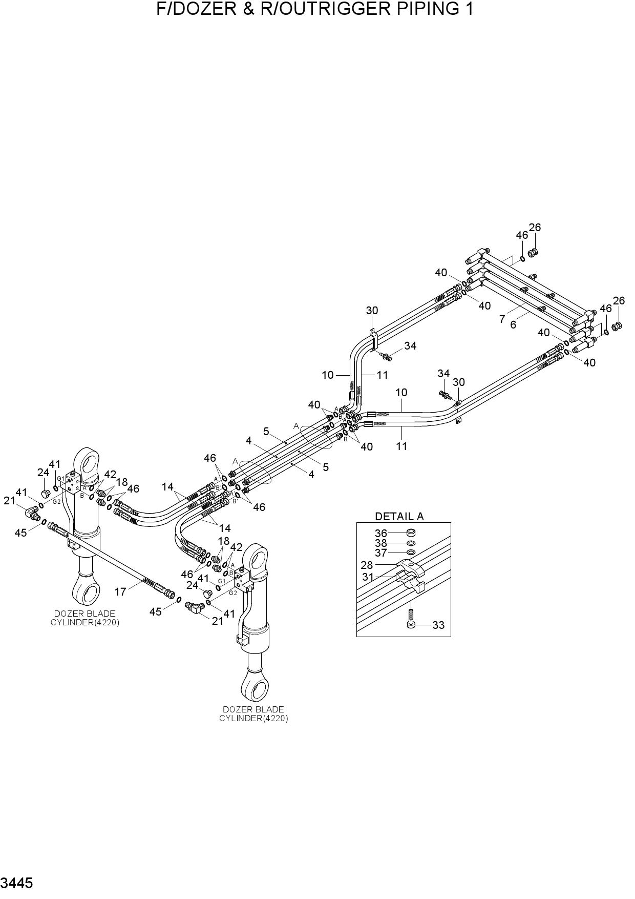 F/DOZER & R/OUTRIGGER PIPING 1