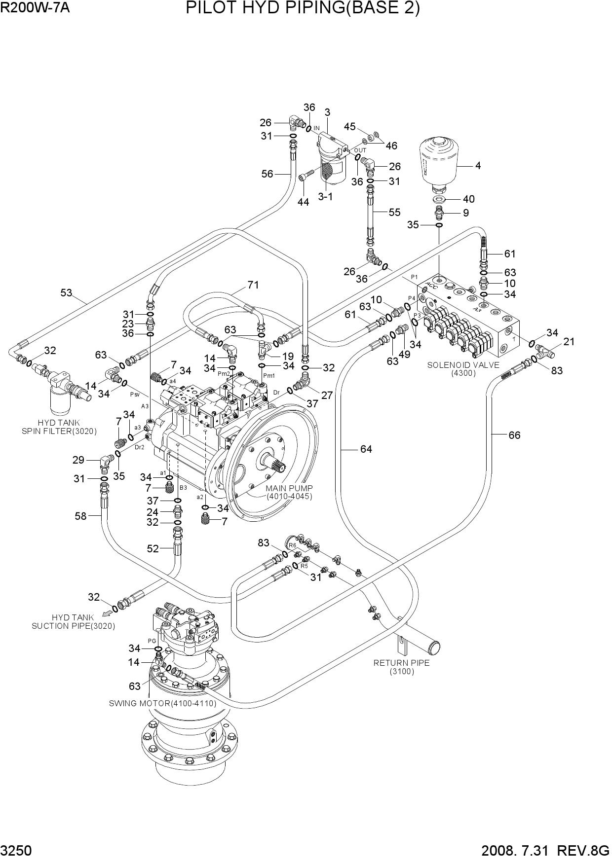 PILOT HYD PIPING(BASE 2)