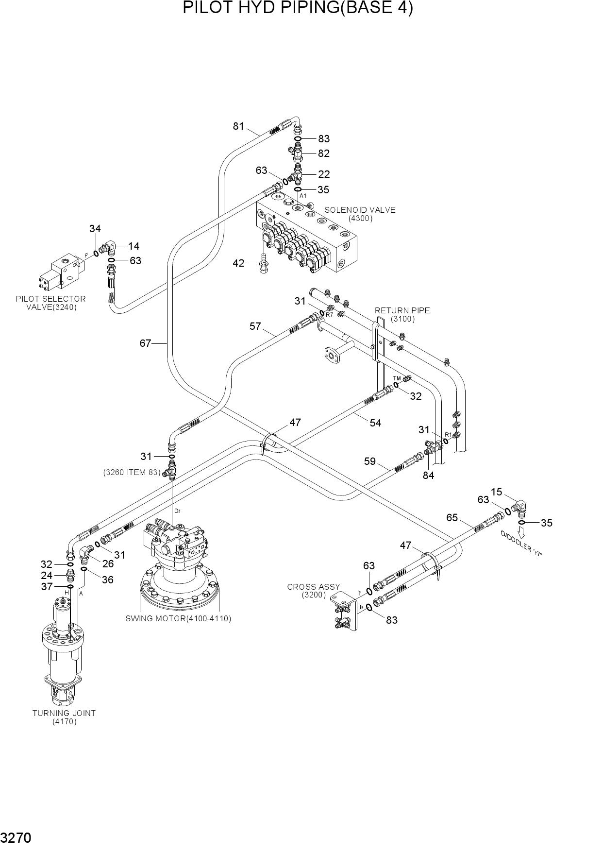 PILOT HYD PIPING(BASE 4)