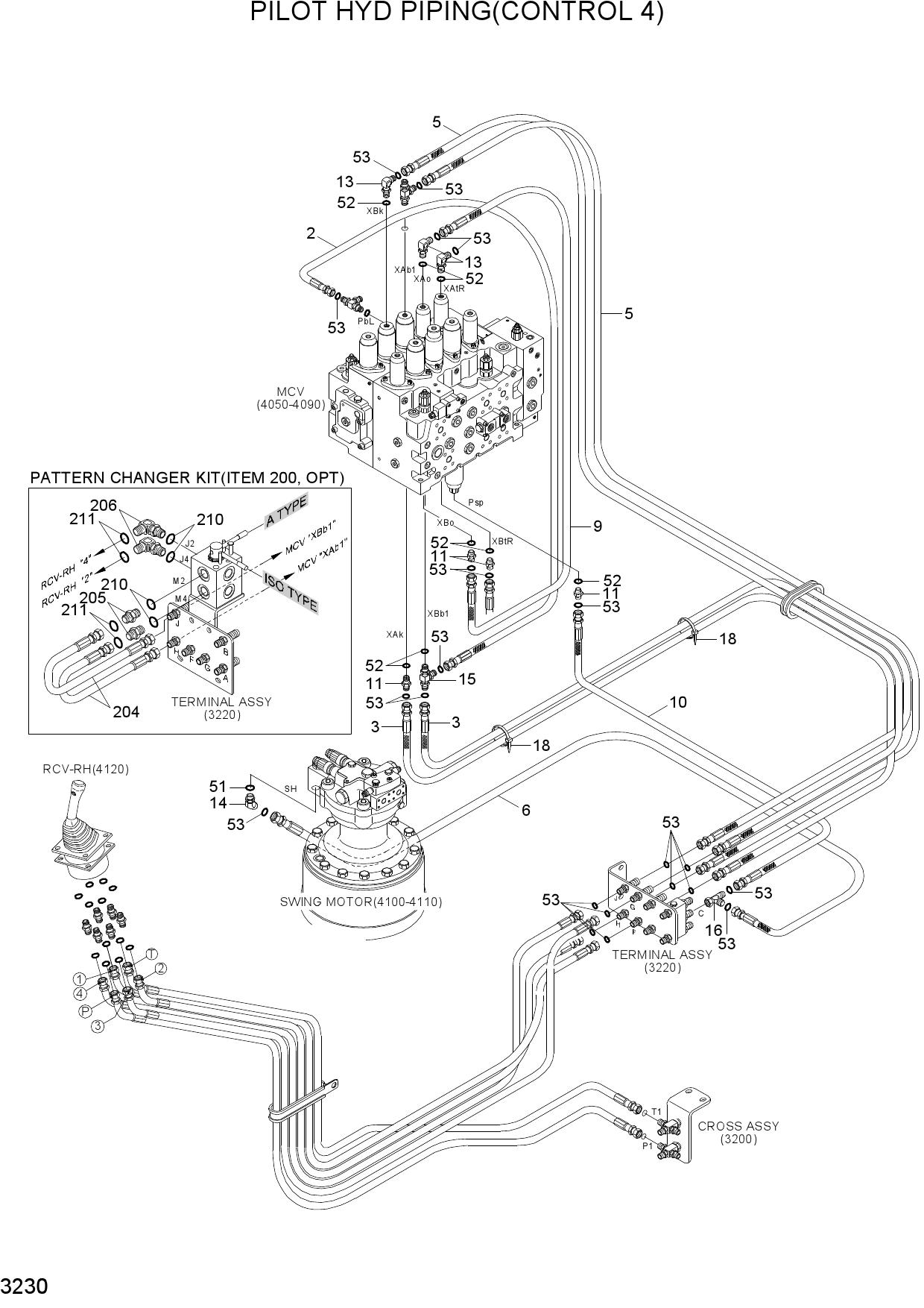 PILOT HYD PIPING(CONTROL 4)