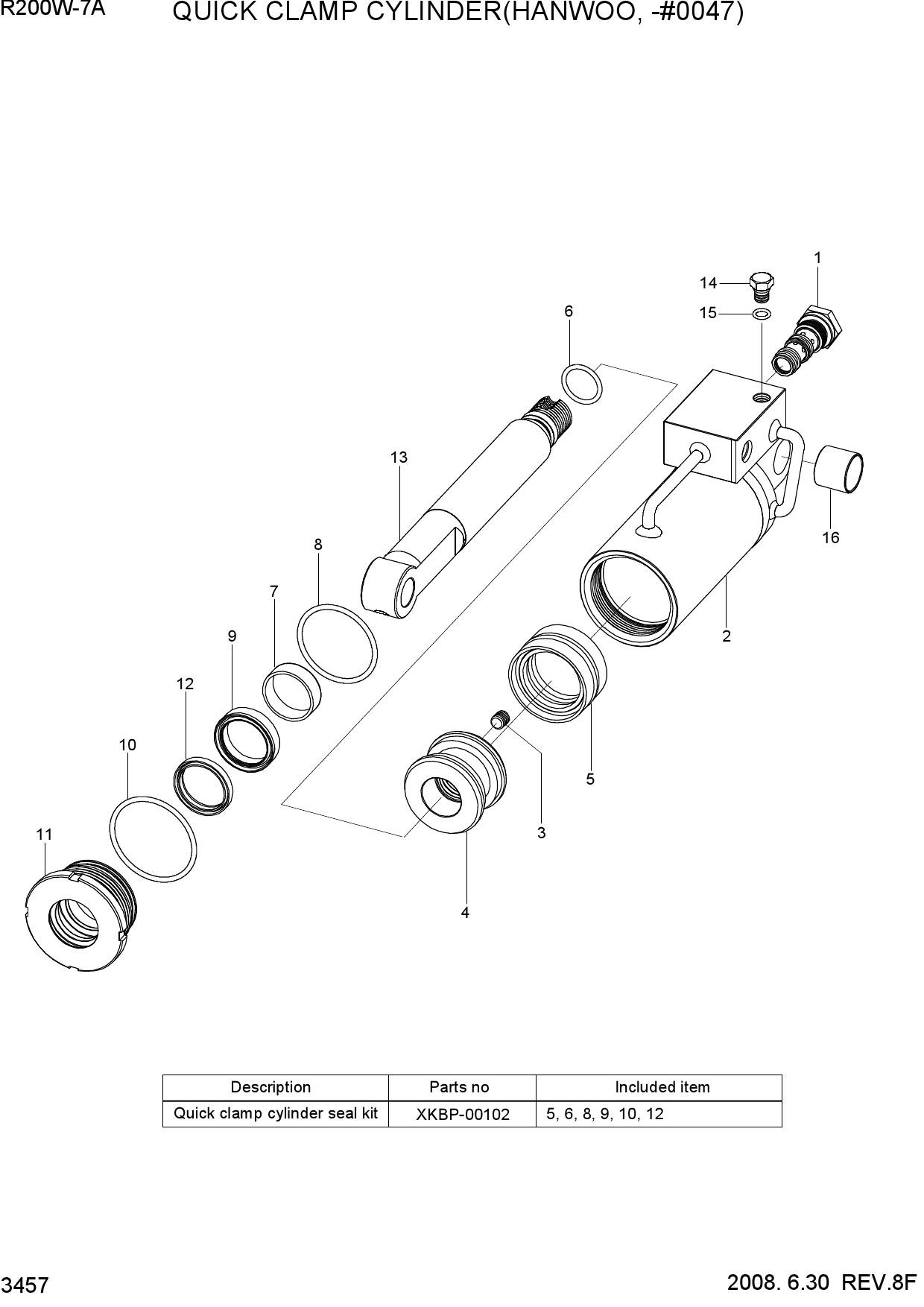 QUICK CLAMP CYLINDER(HANWOO, -#0047)