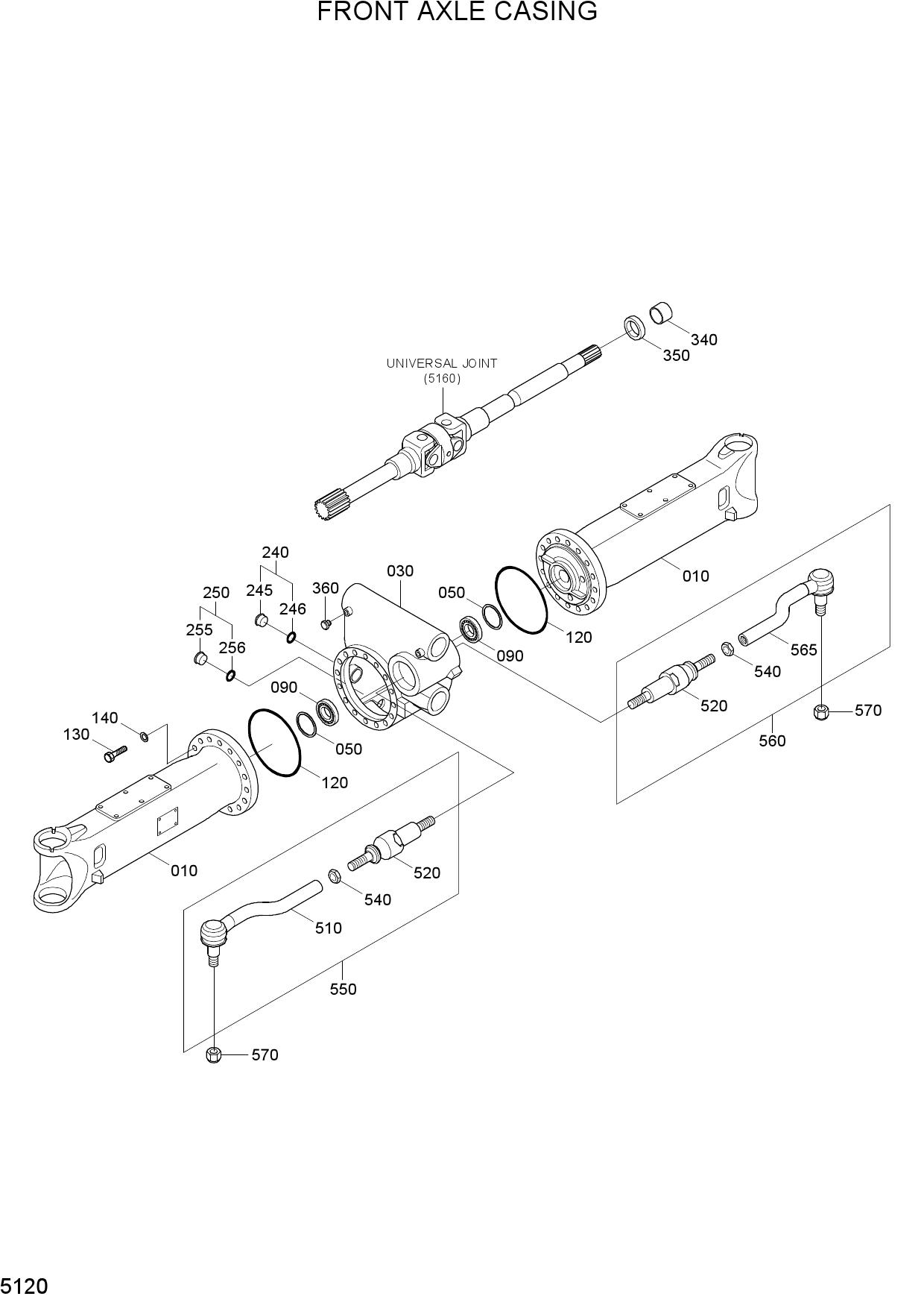 FRONT AXLE CASING